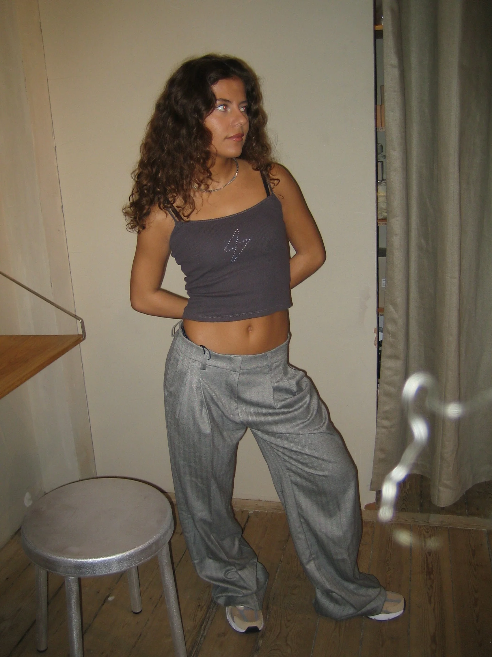 Ellen herringbone pants - Grey 6 Ellen herringbone pants - Grey