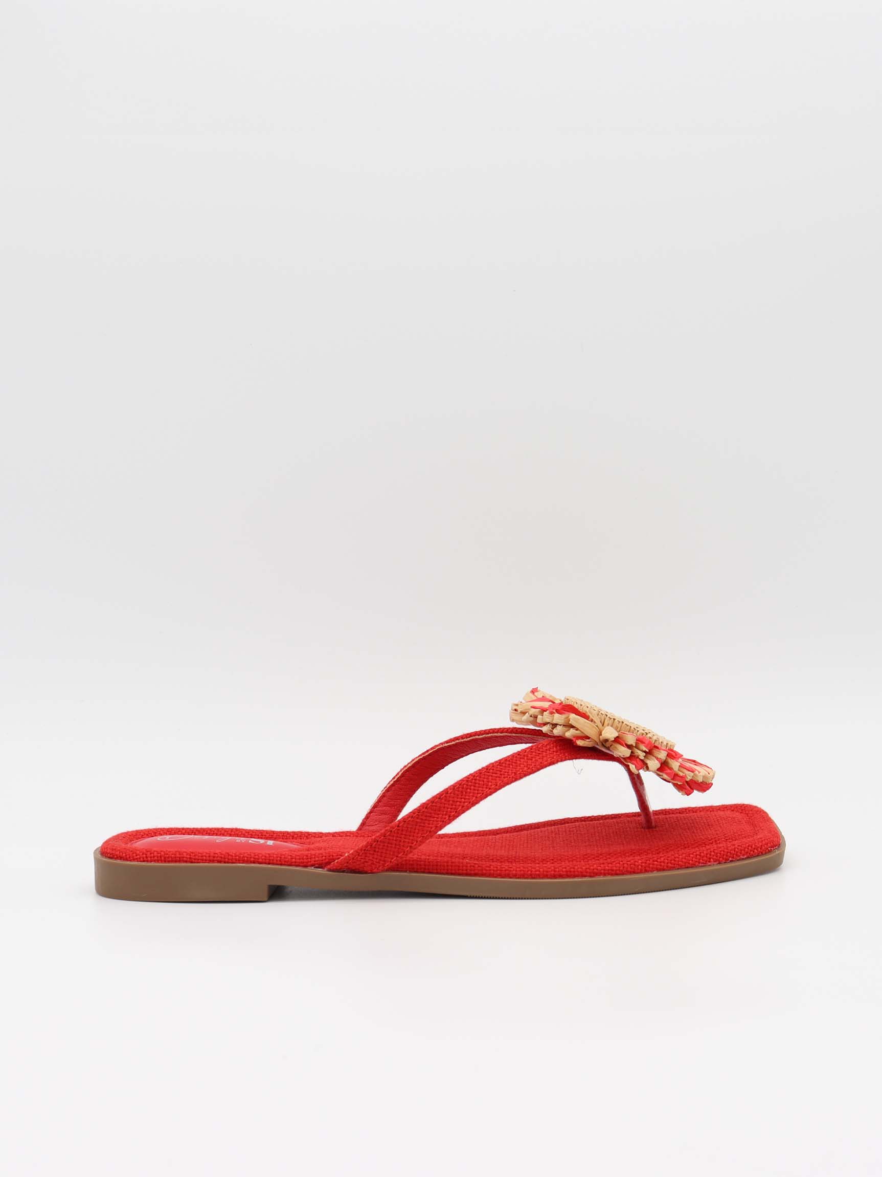 Minna sandals with floral detail – Orange/gold 1 Minna sandals with floral detail – Orange/gold