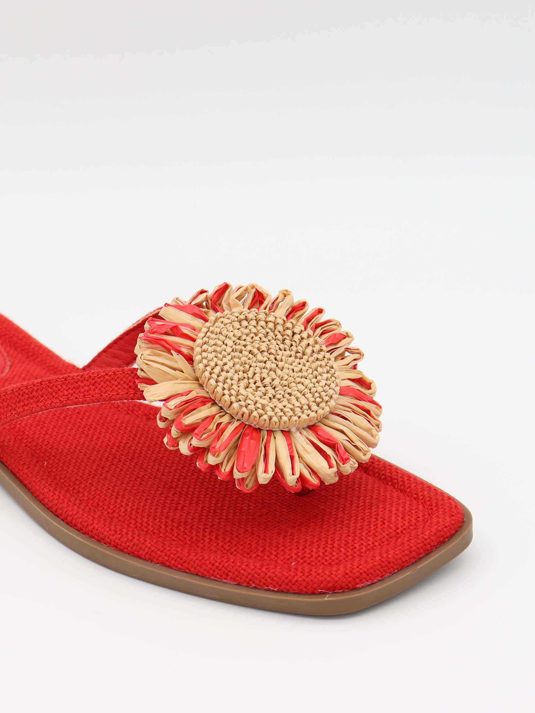 Minna sandals with floral detail – Orange/gold 3 Minna sandals with floral detail – Orange/gold