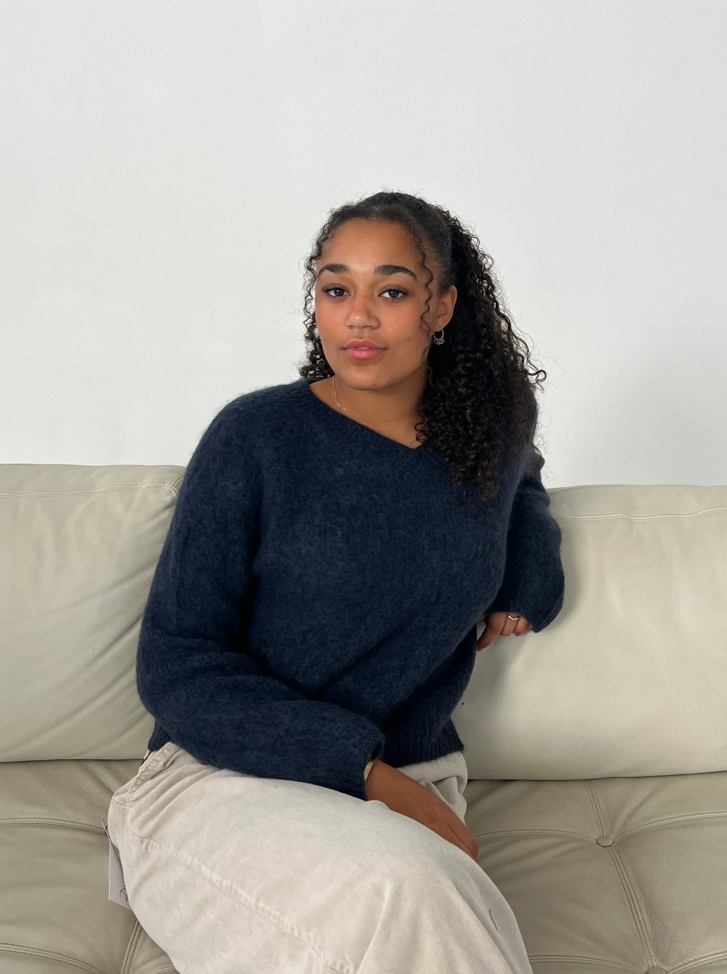 Esma knit - Navy 2 Esma knit - Navy