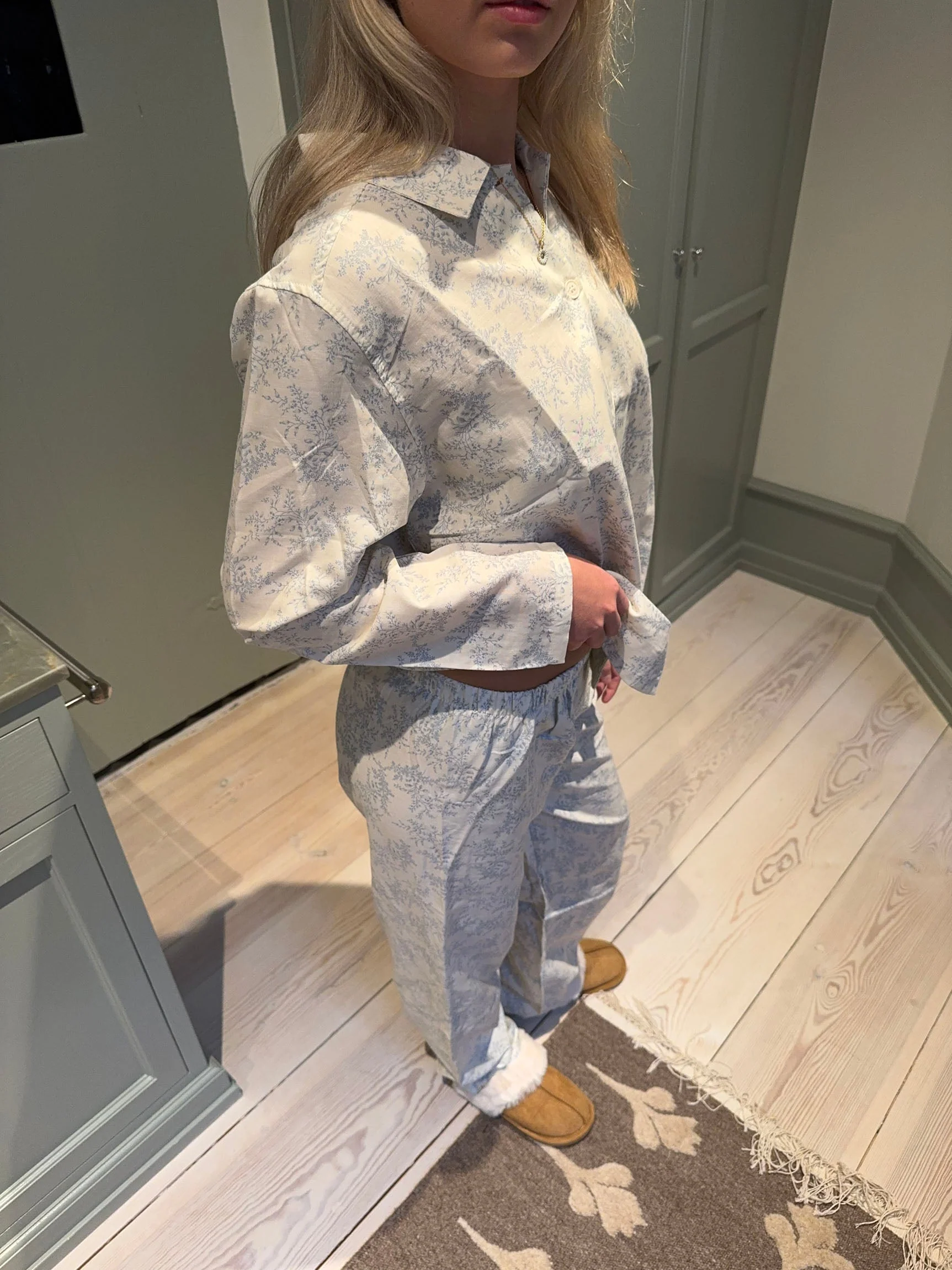 Esme pyjamas set - Off White/Blue 8 Esme pyjamas set - Off White/Blue