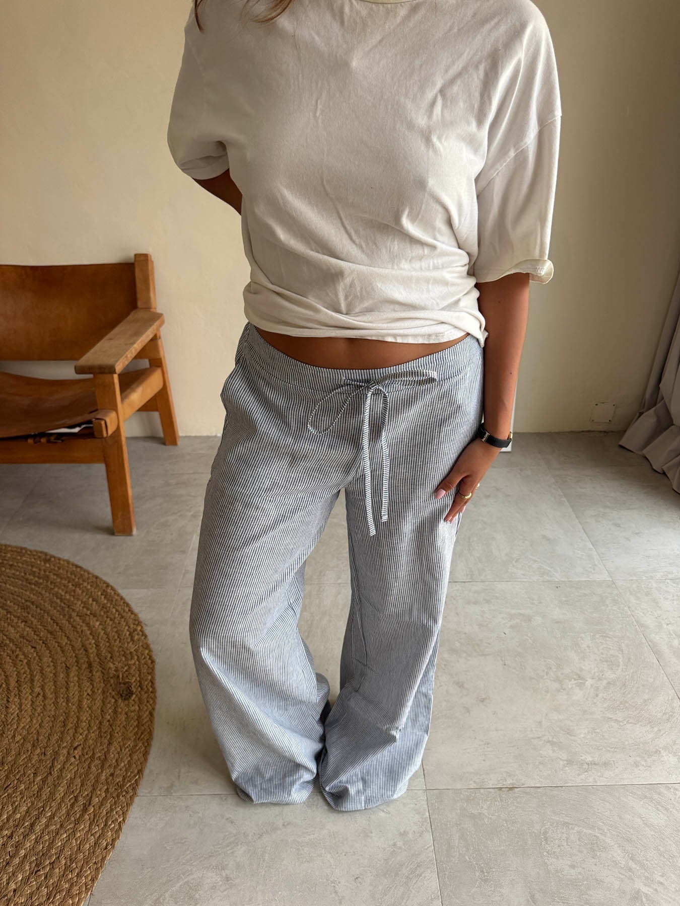 Esmerida striped pants - Blue/white 1 Esmerida striped pants - Blue/white