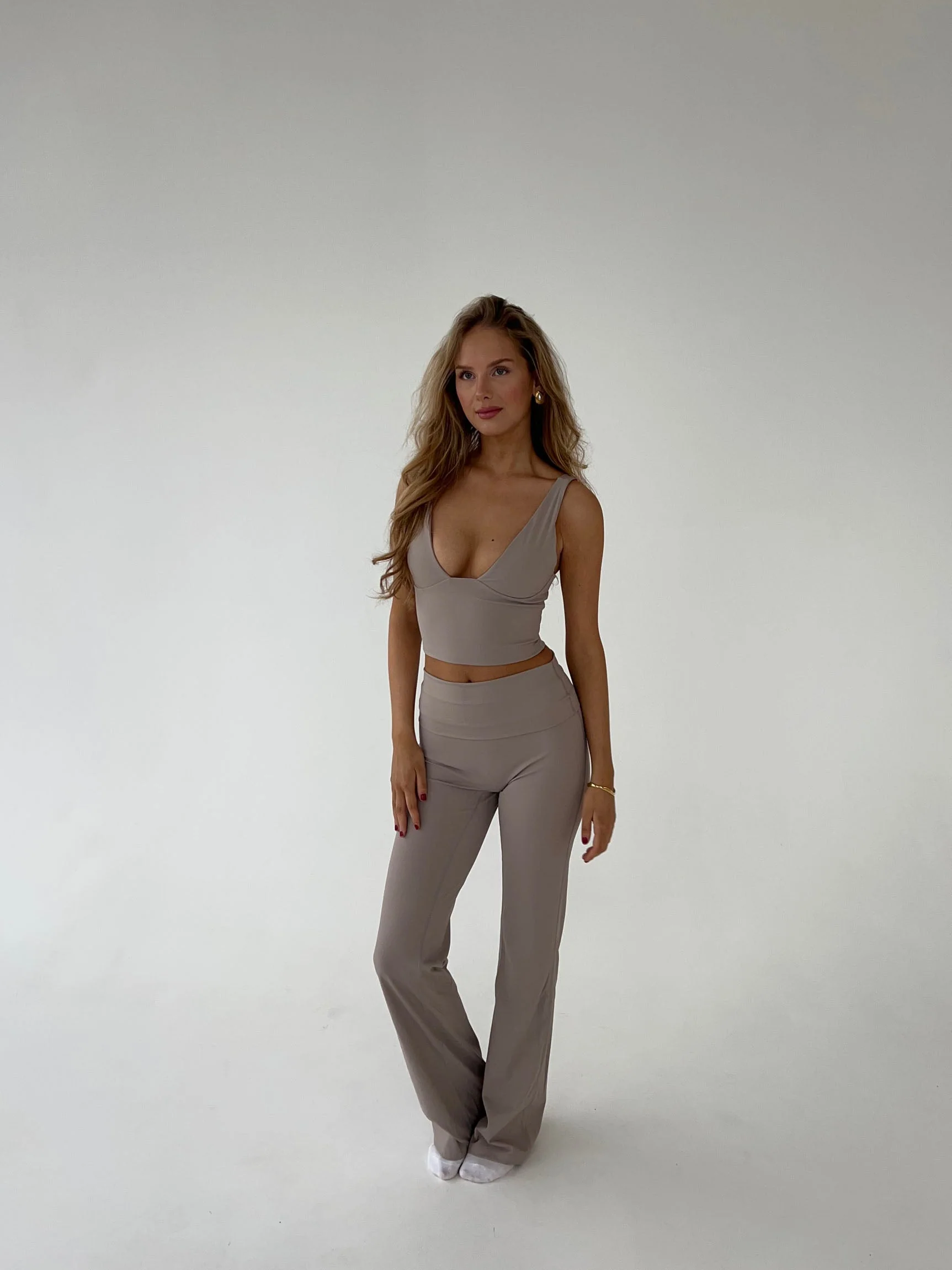 Essential flared pants - Ash