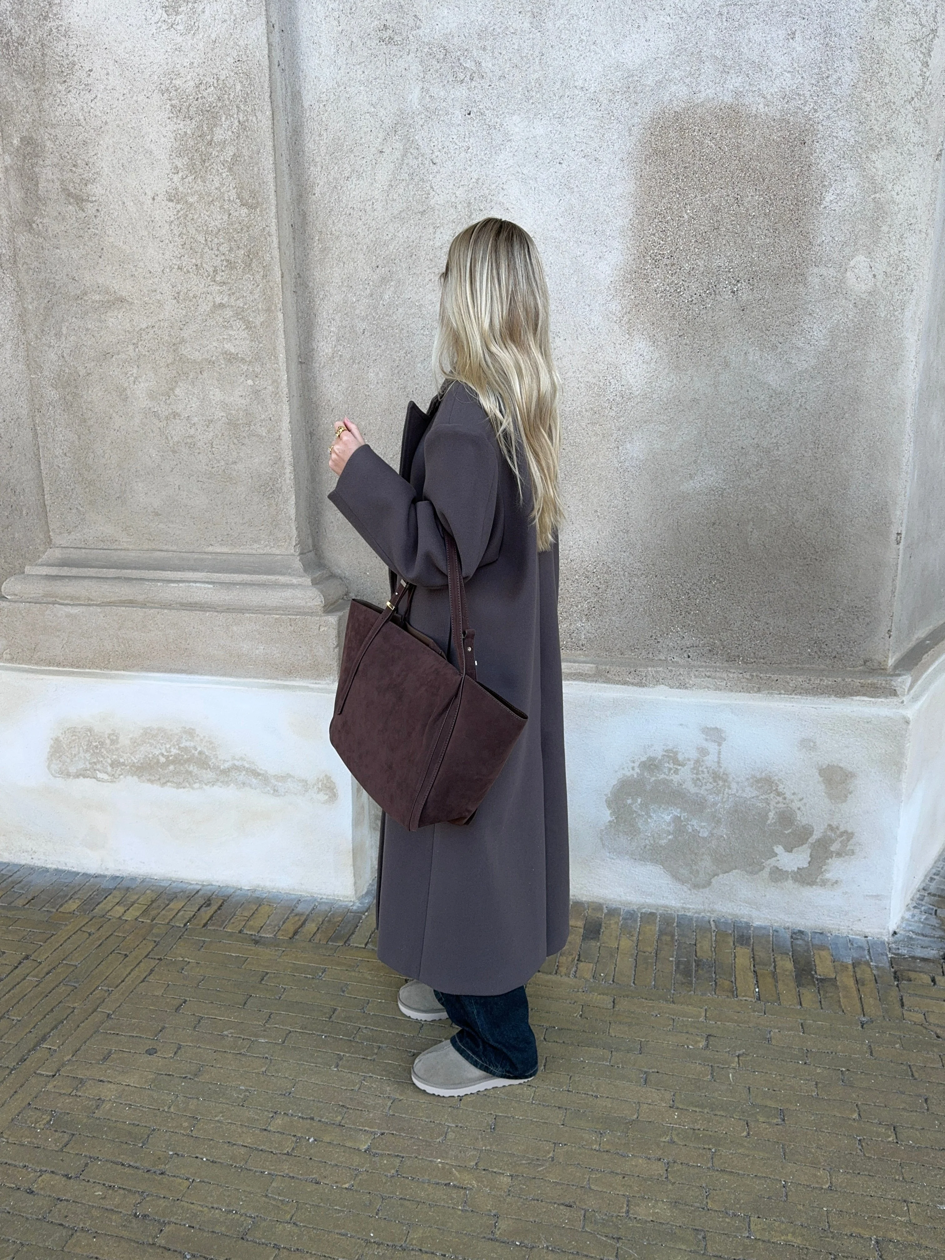 Tolouse suede bag - Dark brown 5 Tolouse suede bag - Dark brown
