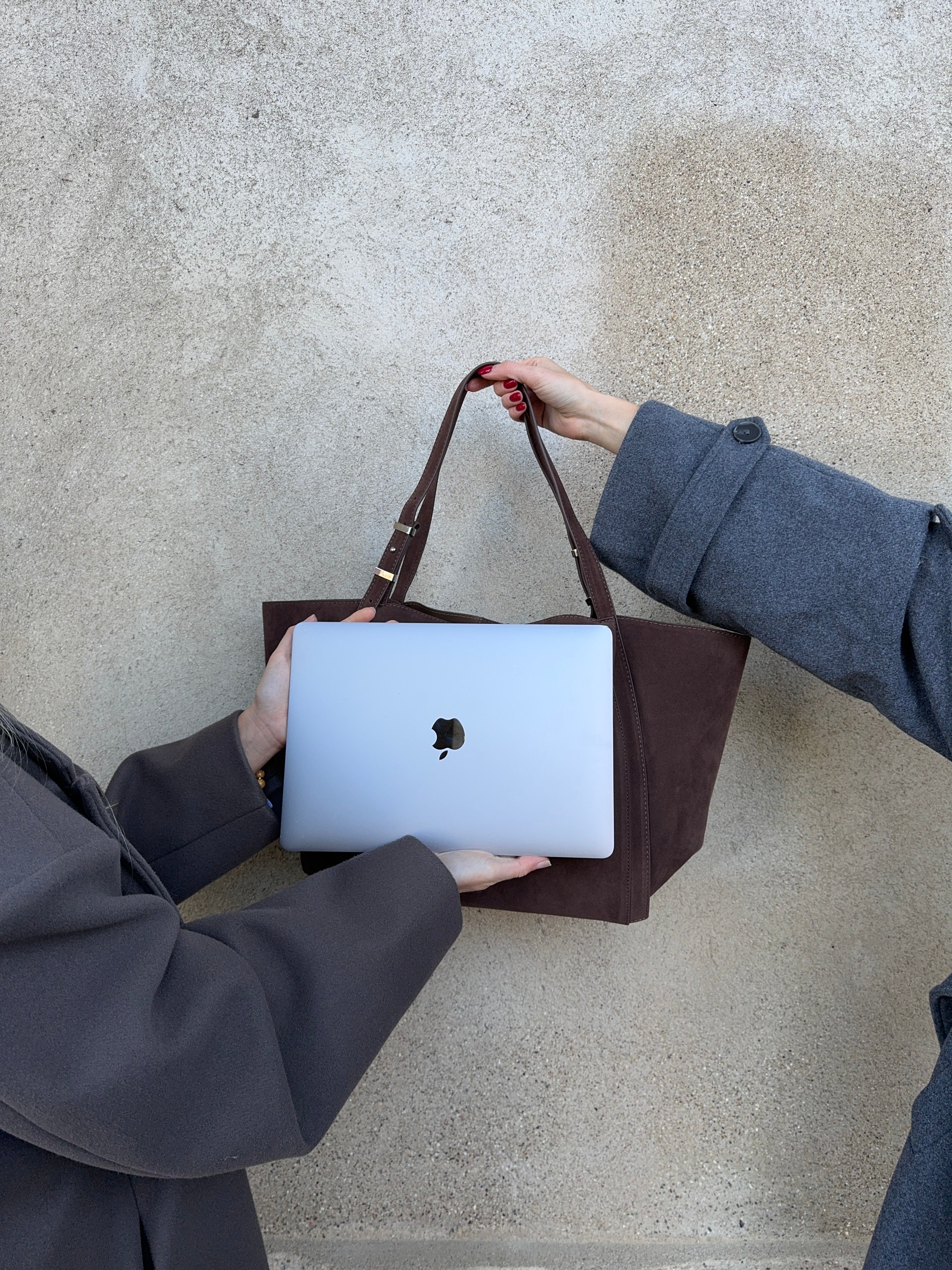 Tolouse suede bag - Dark brown 6 Tolouse suede bag - Dark brown