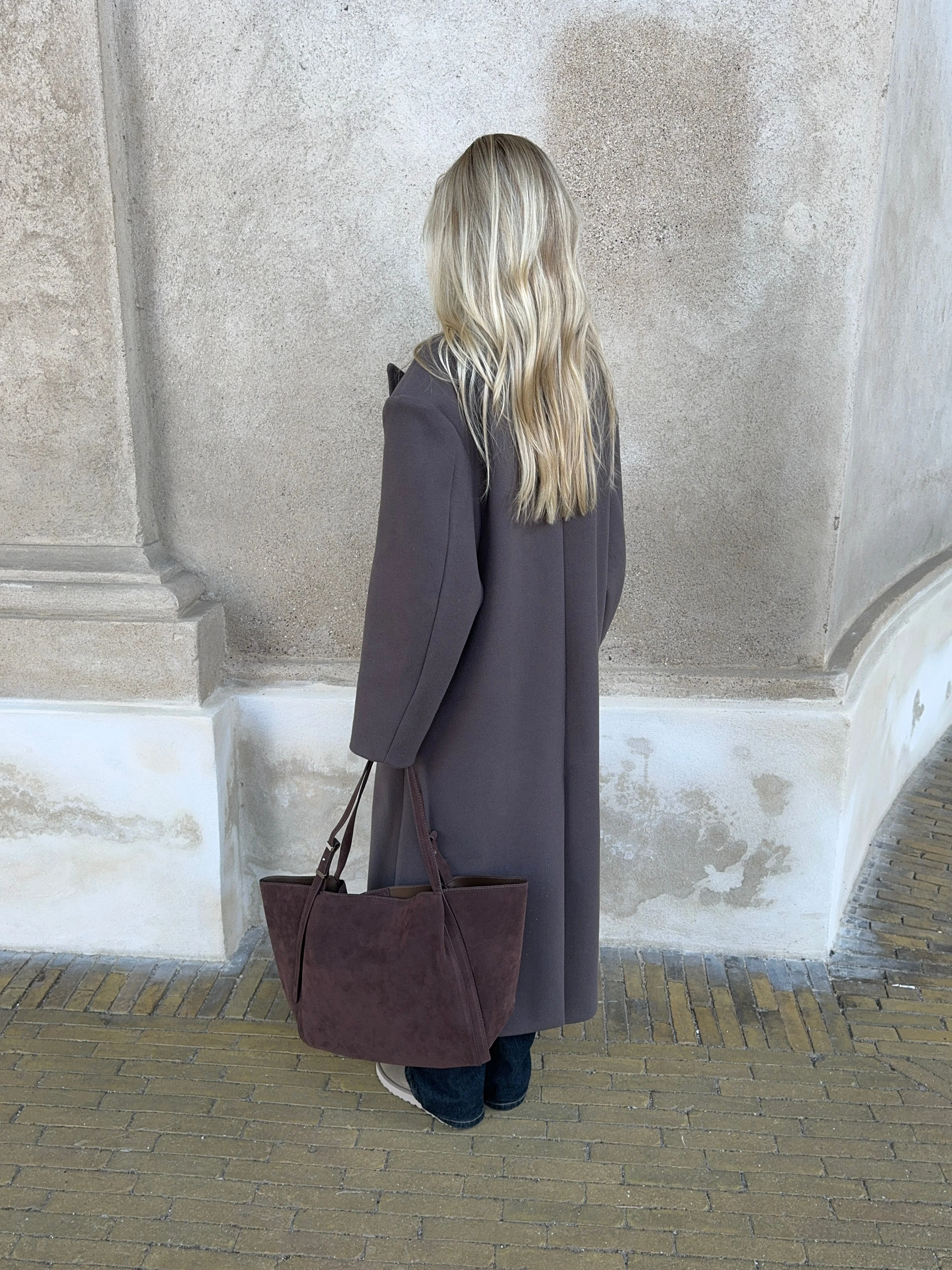 Tolouse suede bag - Dark brown 8 Tolouse suede bag - Dark brown