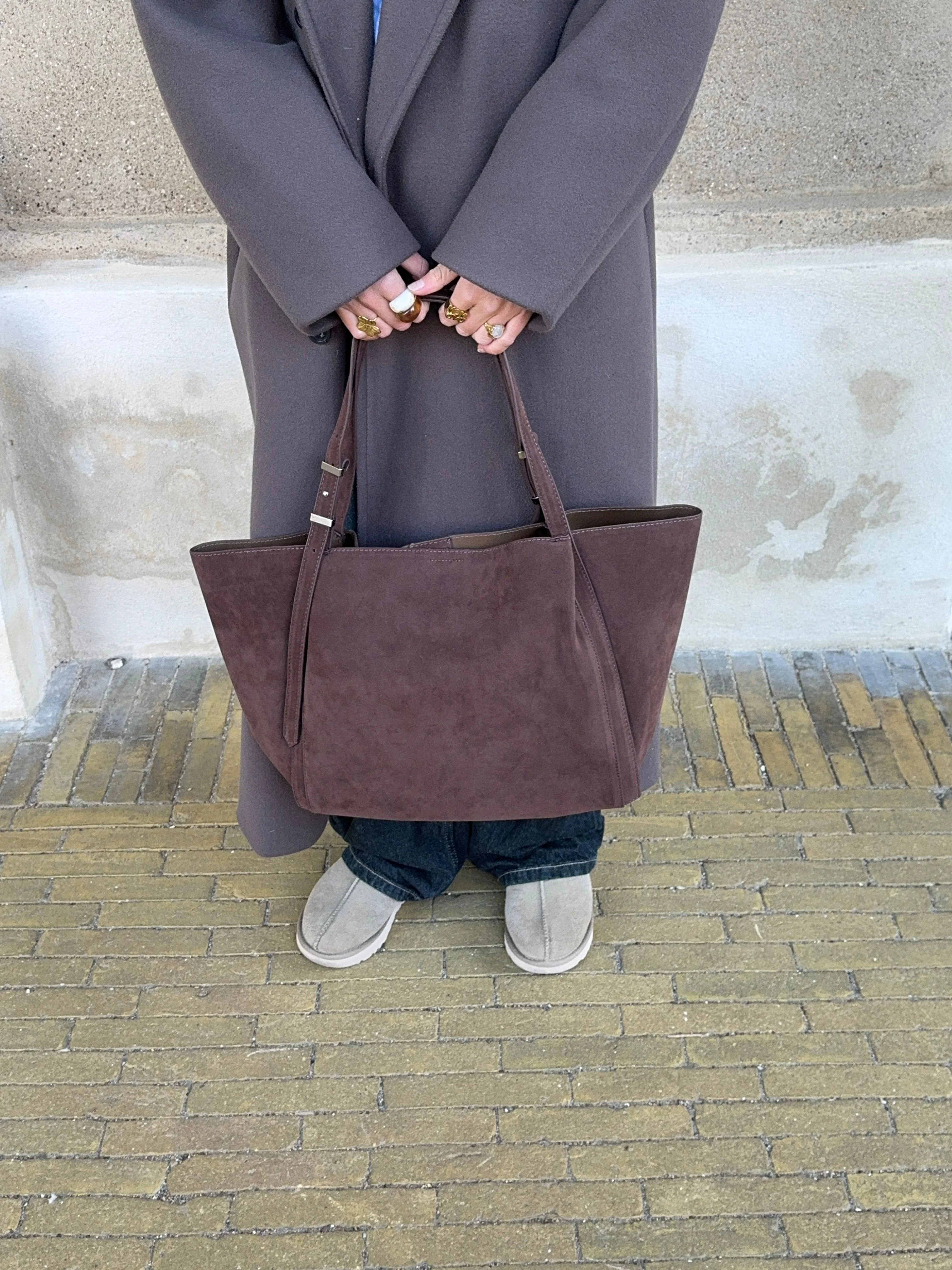 Tolouse suede bag - Dark brown 9 Tolouse suede bag - Dark brown