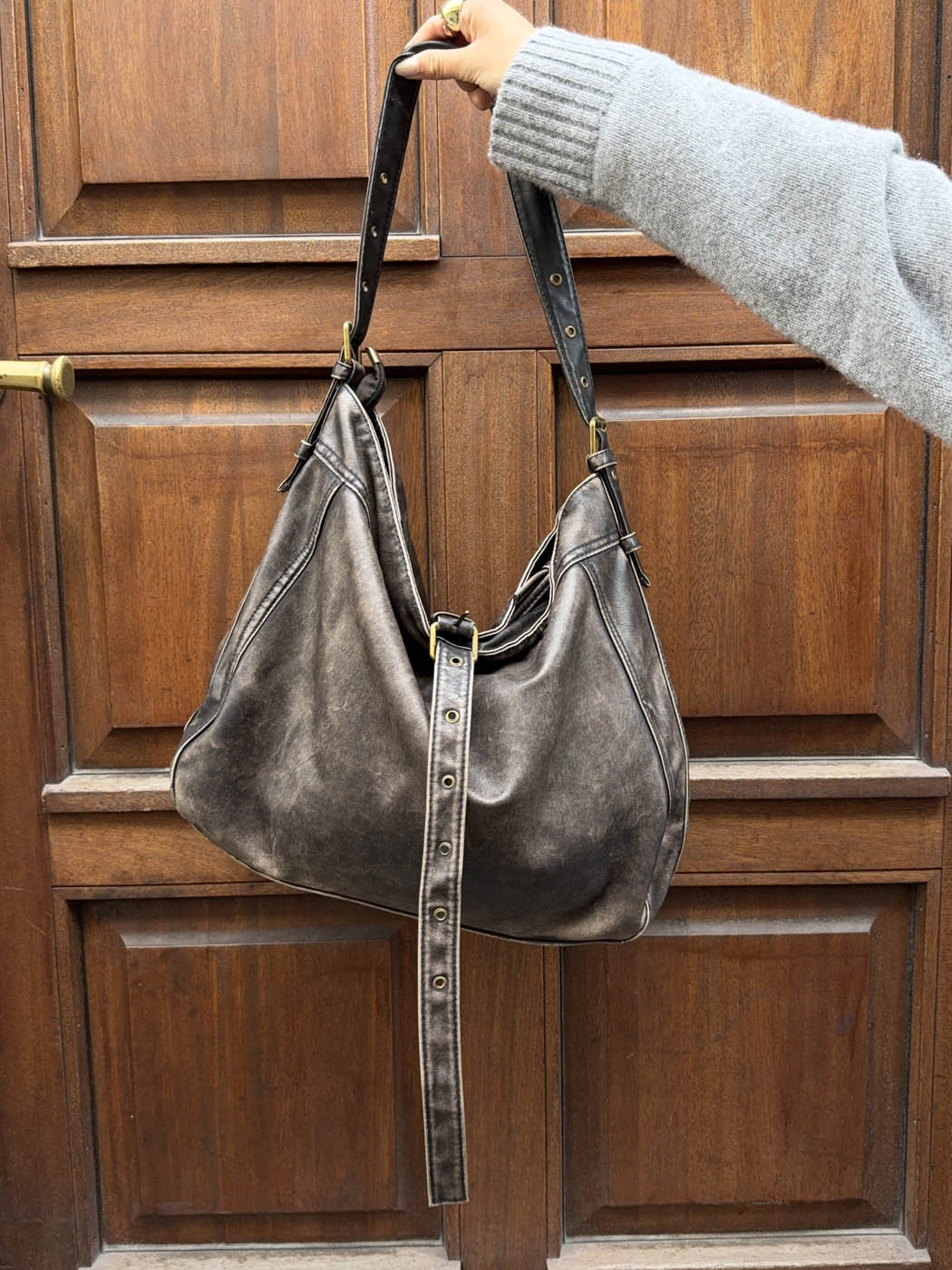 Tyra shoulder bag - Brown