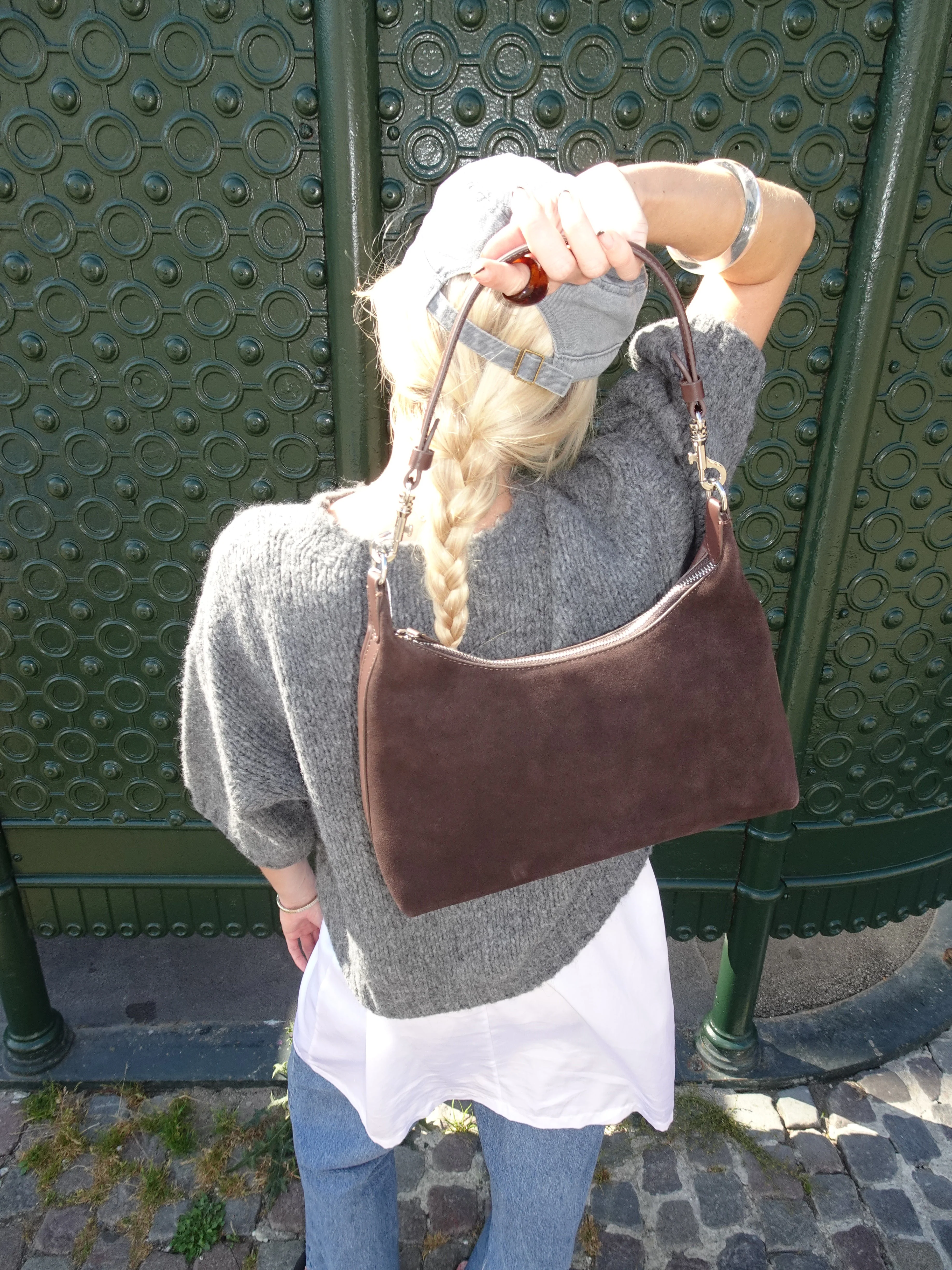 Lilu handbag - Brown/red 1 Lilu handbag - Brown/red