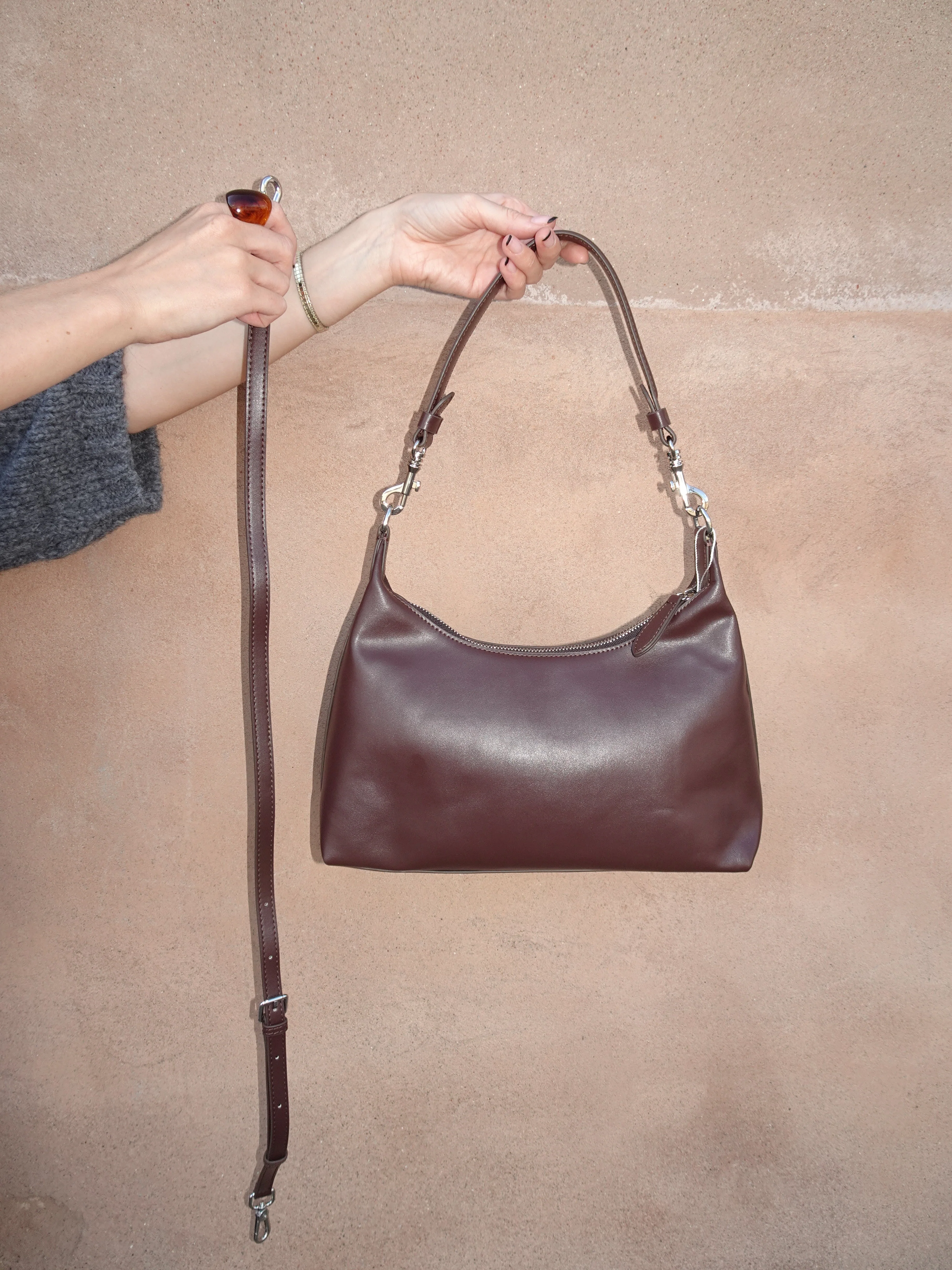 Lilu handbag - Brown/red 2 Lilu handbag - Brown/red
