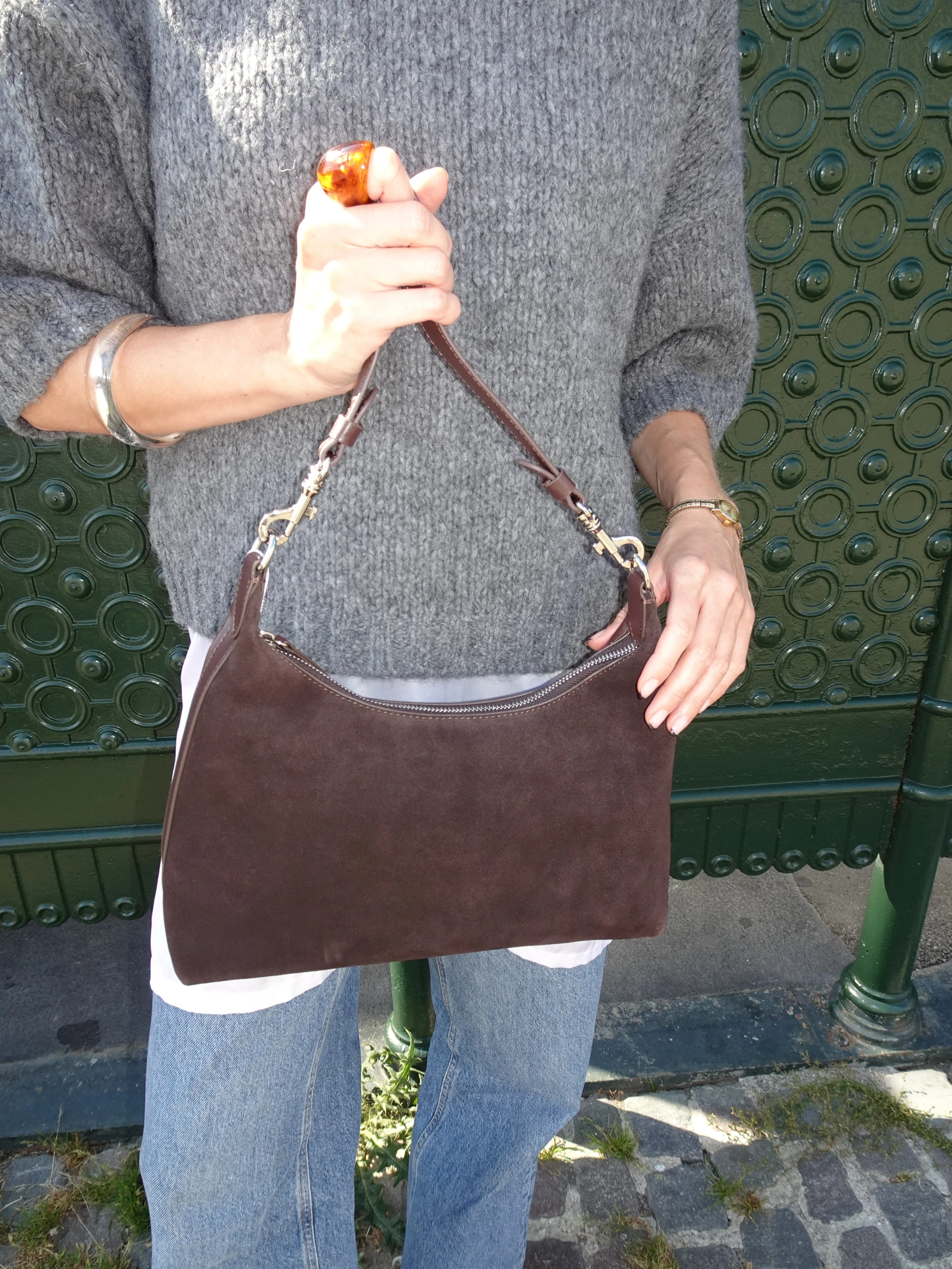 Lilu handbag - Brown/red 6 Lilu handbag - Brown/red