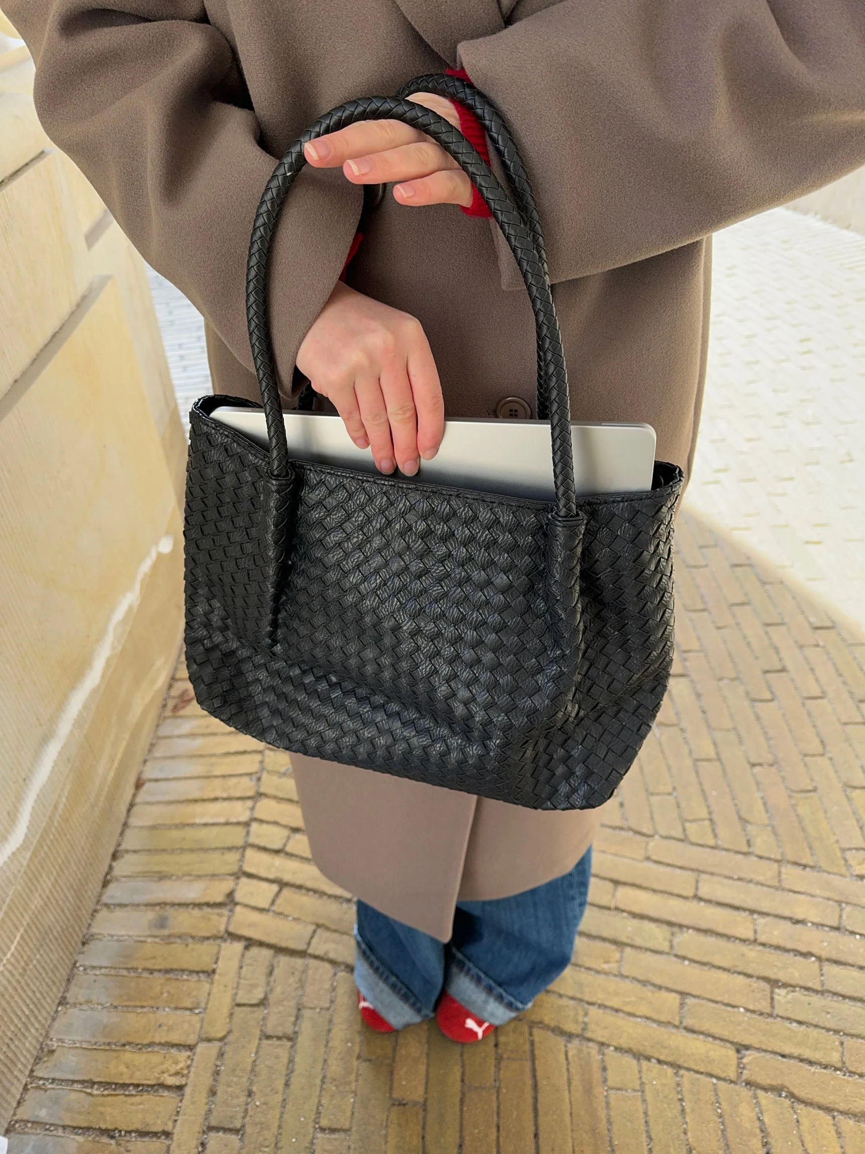 Vitoria woven shoulder bag - Black 7 Vitoria woven shoulder bag - Black