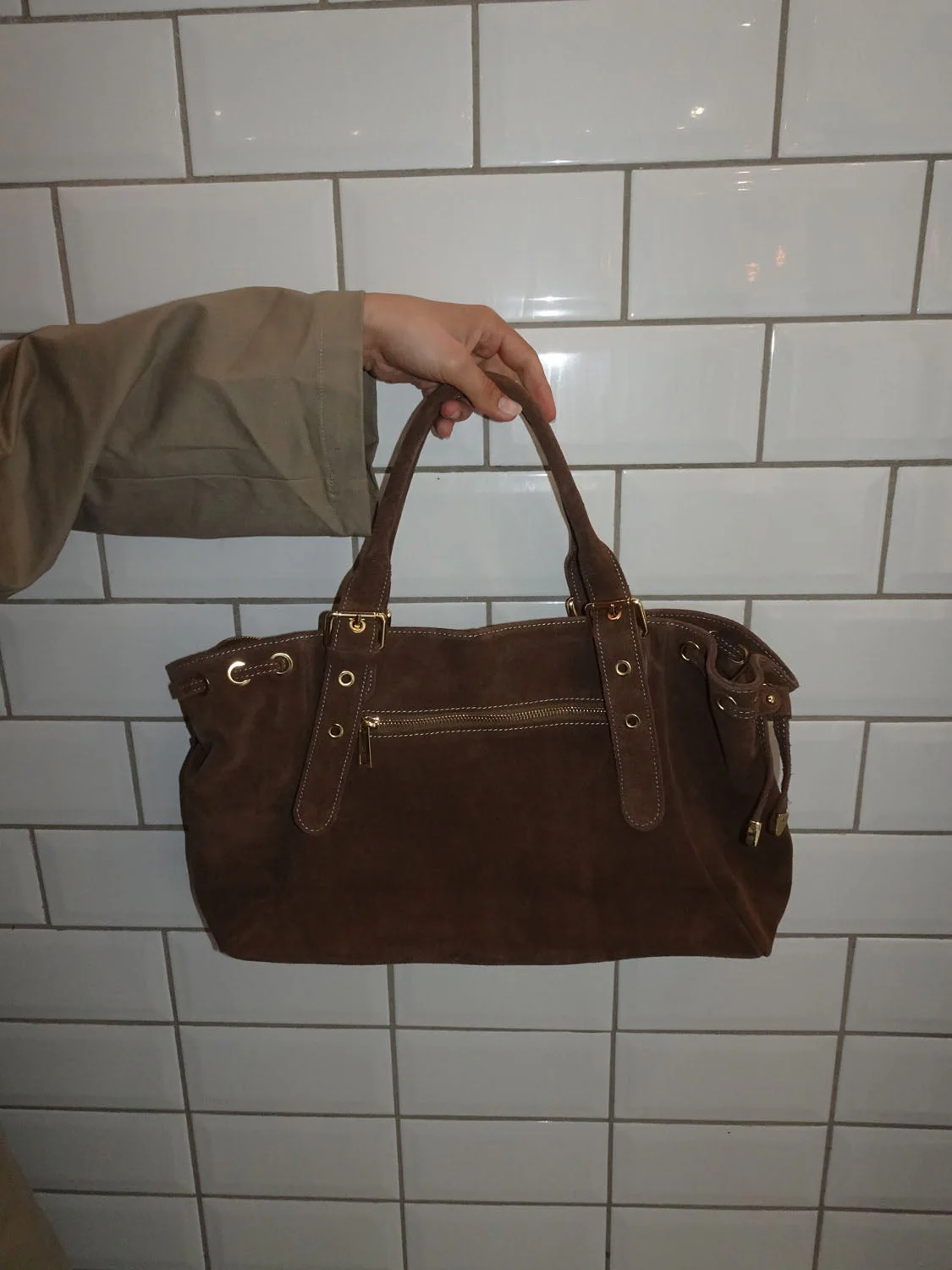 Parissa suede bag - Brown 11 Parissa suede bag - Brown