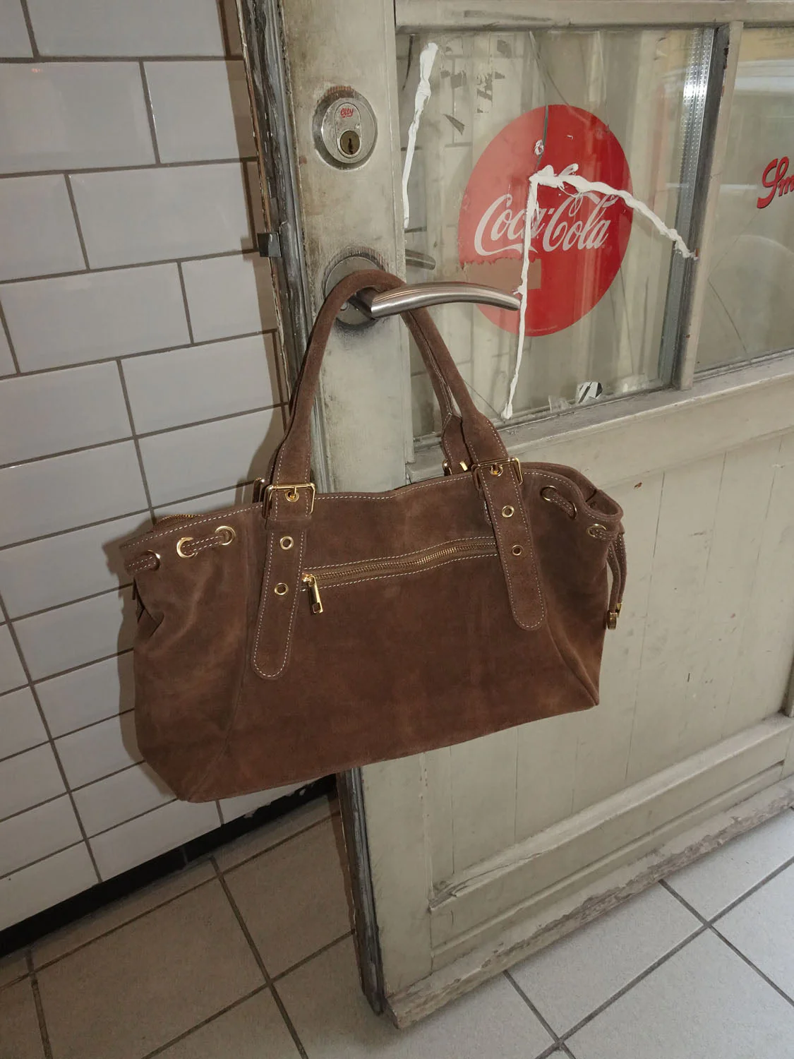 Parissa suede bag - Brown 3 Parissa suede bag - Brown