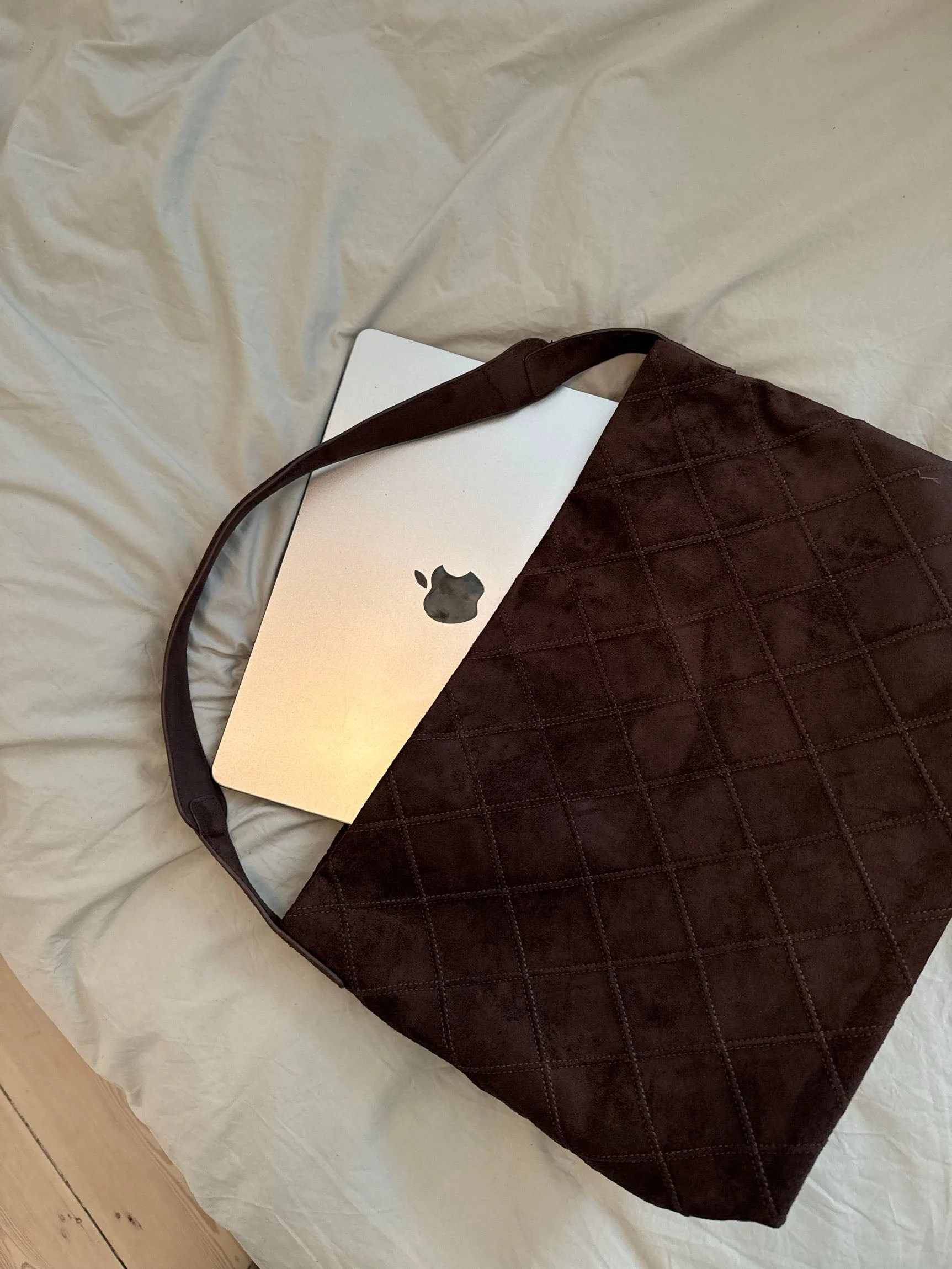 Mecca suede shoulder bag - Dark brown 4 Mecca suede shoulder bag - Dark brown