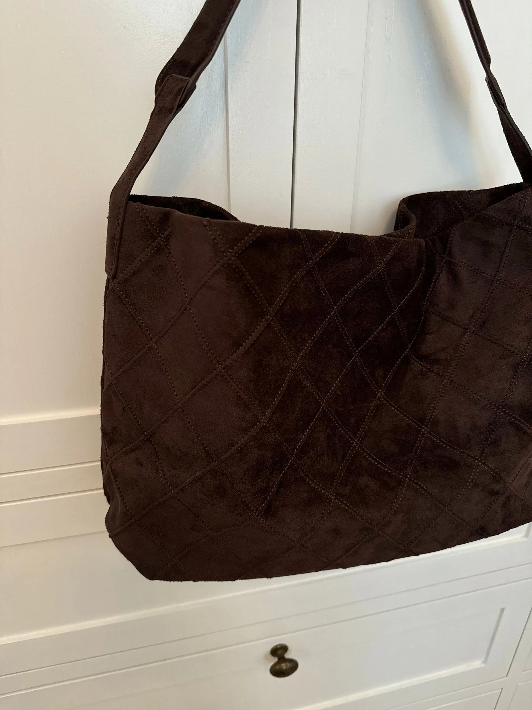 Mecca suede shoulder bag - Dark brown 5 Mecca suede shoulder bag - Dark brown