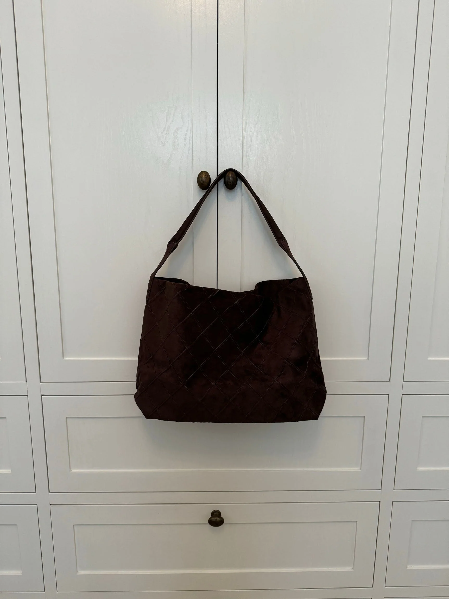 Mecca suede shoulder bag - Dark brown 8 Mecca suede shoulder bag - Dark brown