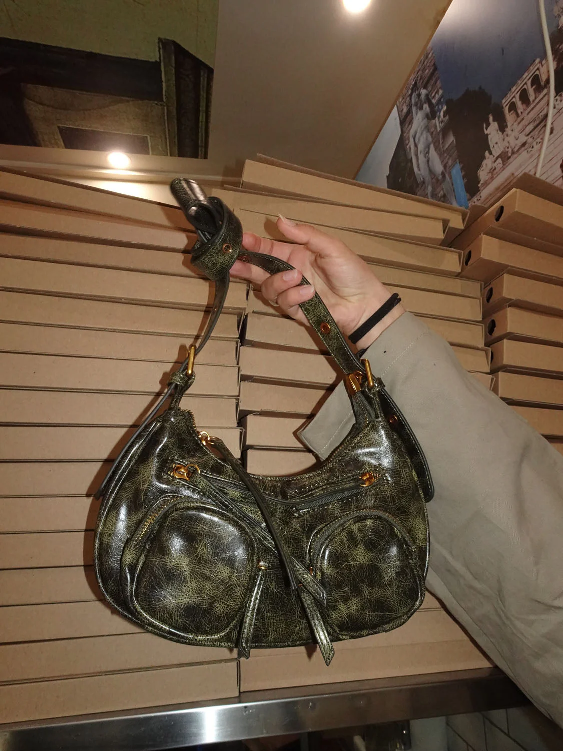 Shanghai handbag - Green/gold 5 Shanghai handbag - Green/gold