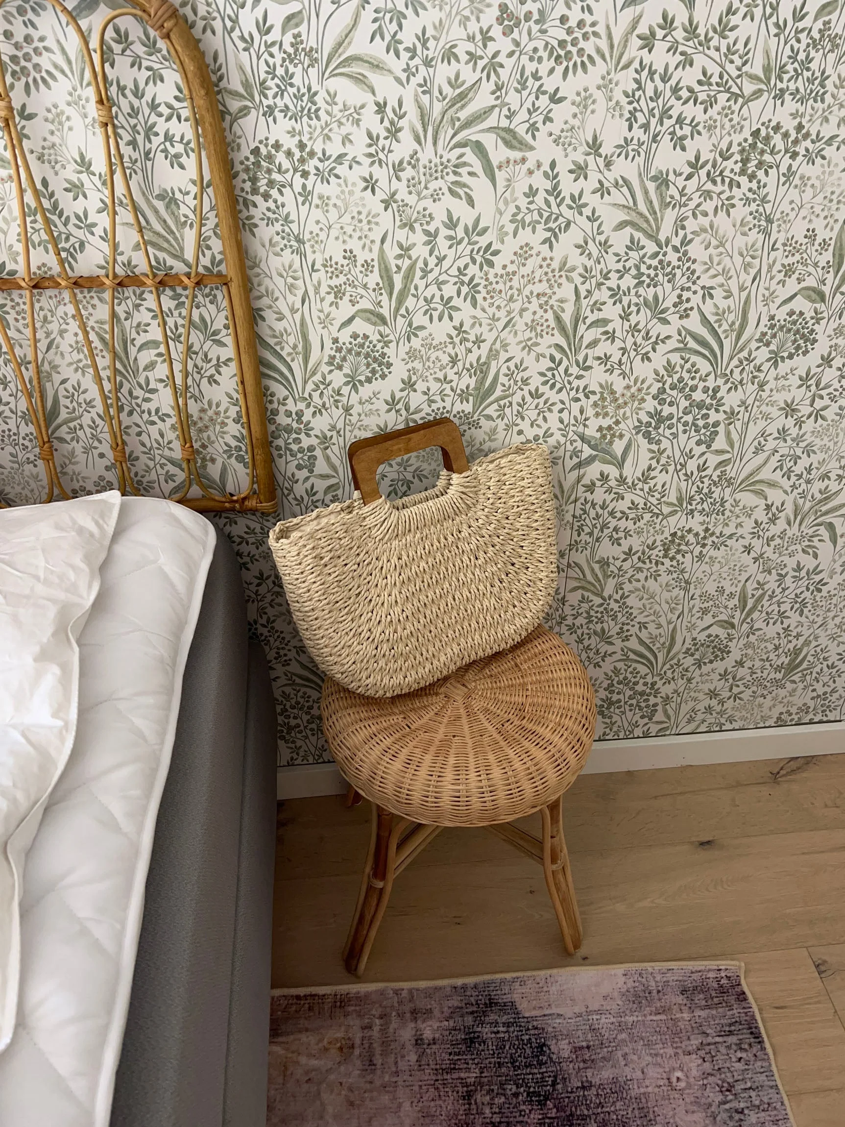 Mascali woven straw bag with wooden handle – Beige 5 Mascali woven straw bag with wooden handle – Beige