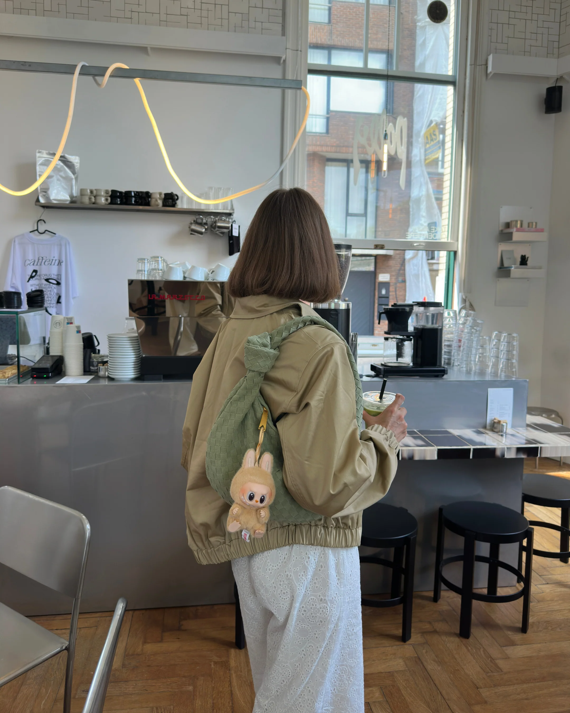 Florence suede bag - Sage green