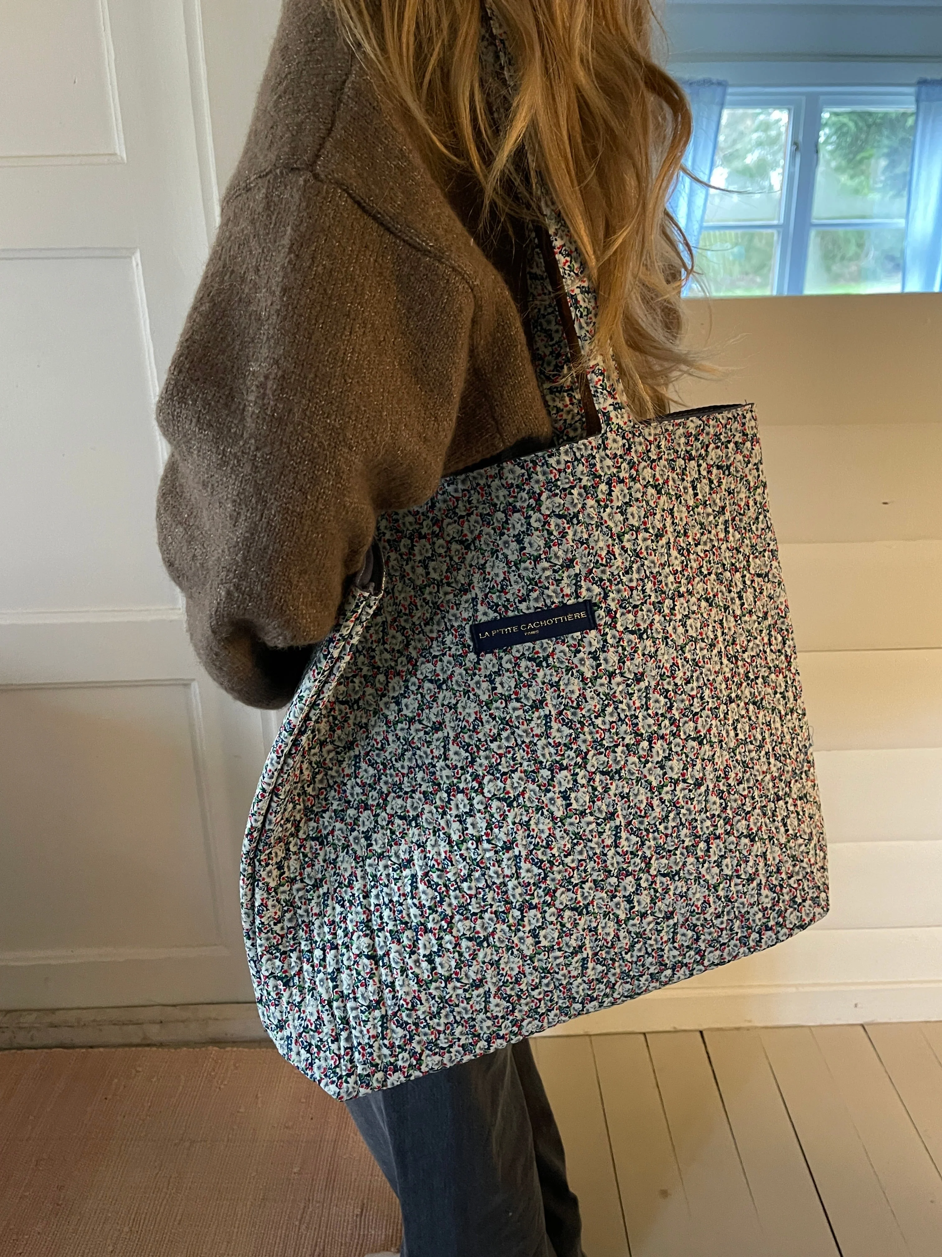Rhodes tote bag - green/white/red 2 Rhodes tote bag - green/white/red