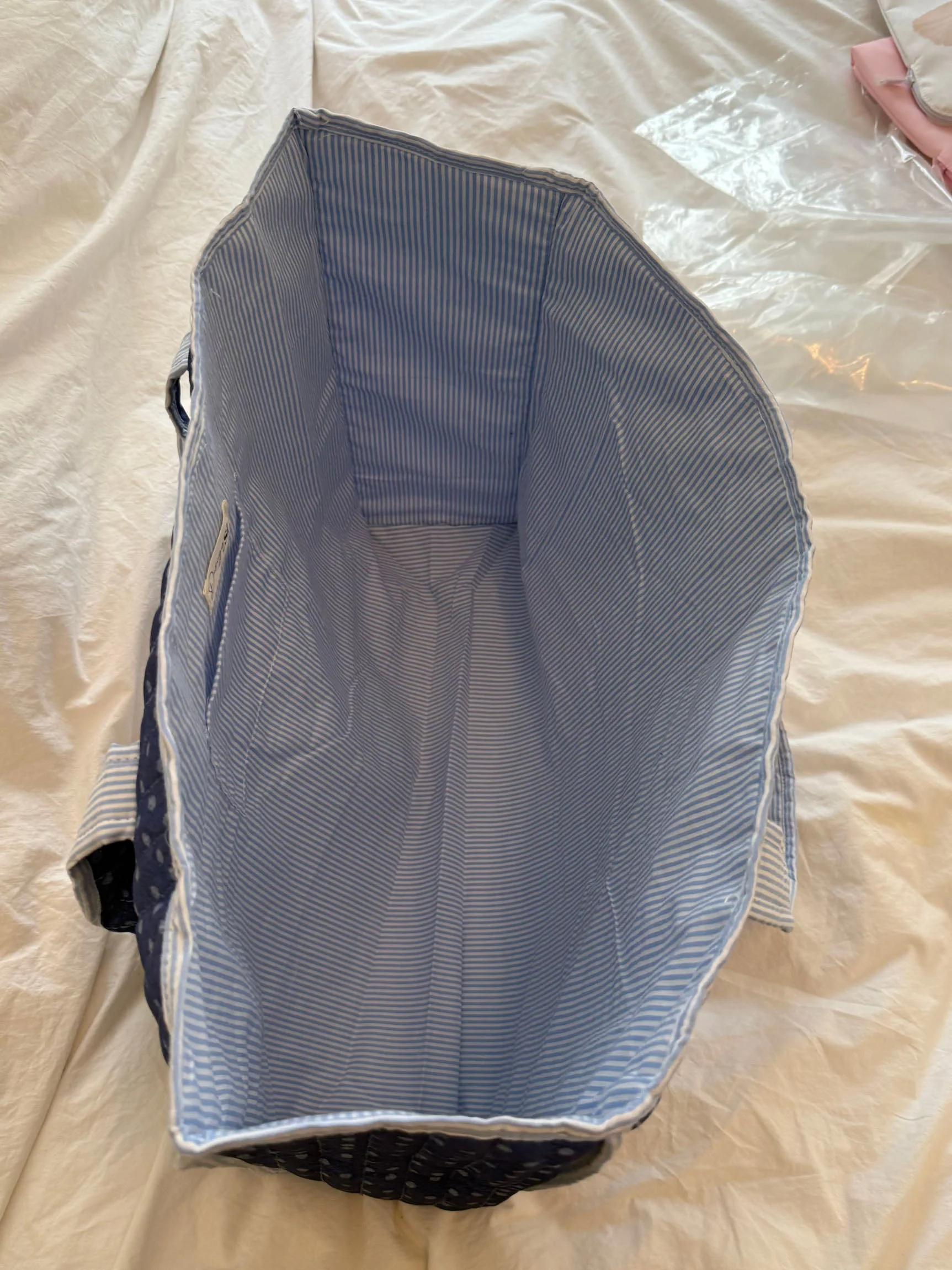 Honey tote with dots – Blue/white 6 Honey tote with dots – Blue/white