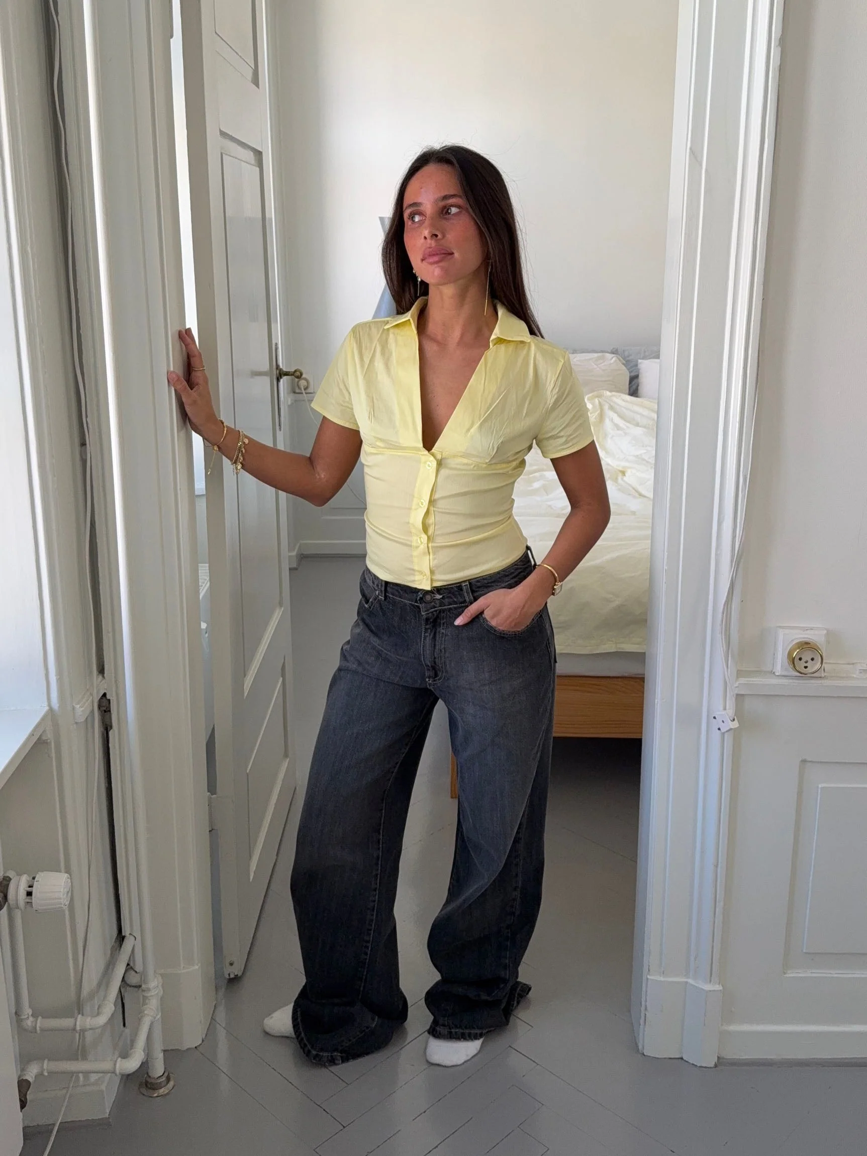 Kartia fitted shirt - Yellow 6 Kartia fitted shirt - Yellow