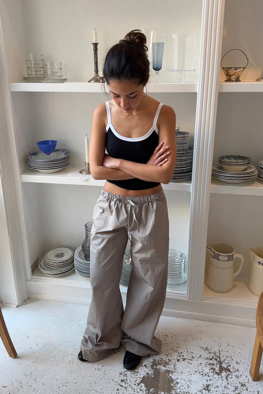 Viliama pants - Beige/brown 1 Viliama pants - Beige/brown