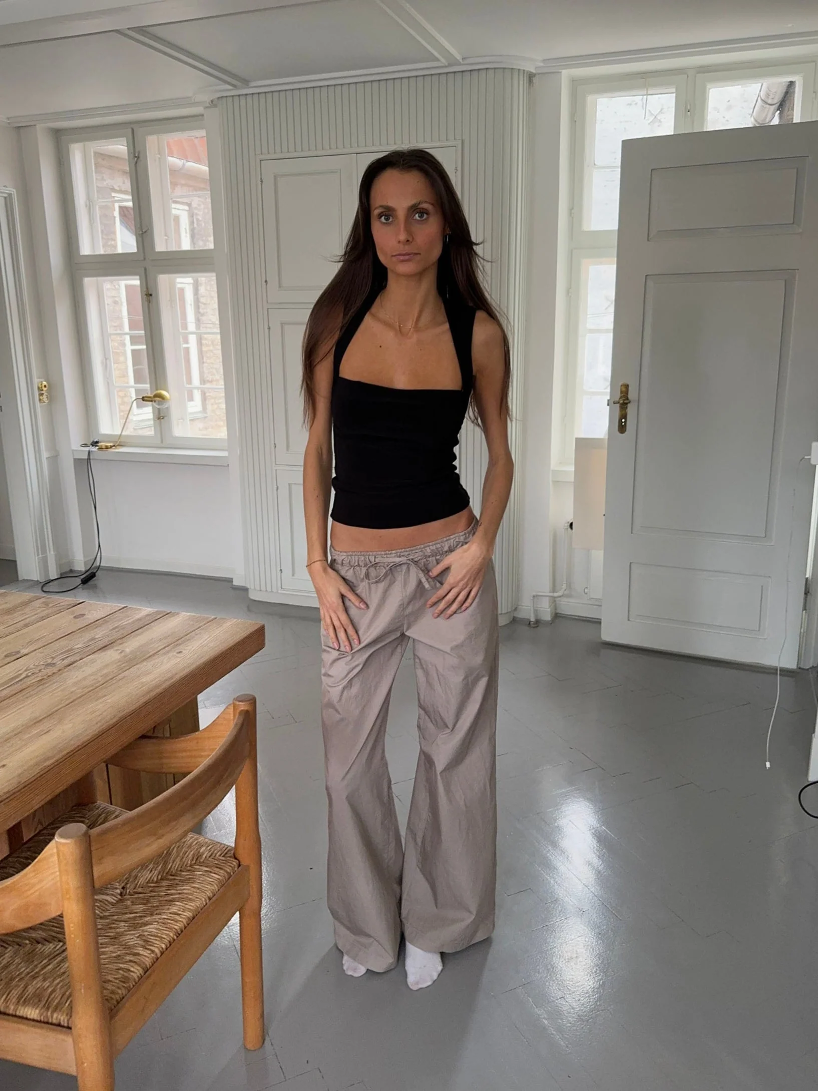 Viliama pants - Beige/brown 2 Viliama pants - Beige/brown