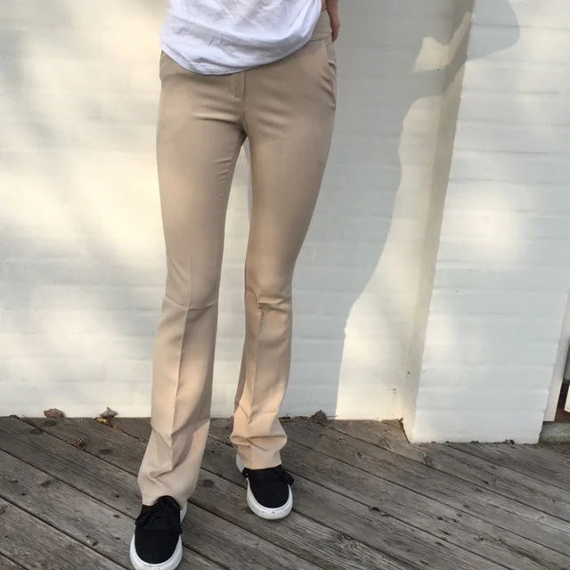Flare pants with pockets - Light beige 6 Flare pants with pockets - Light beige