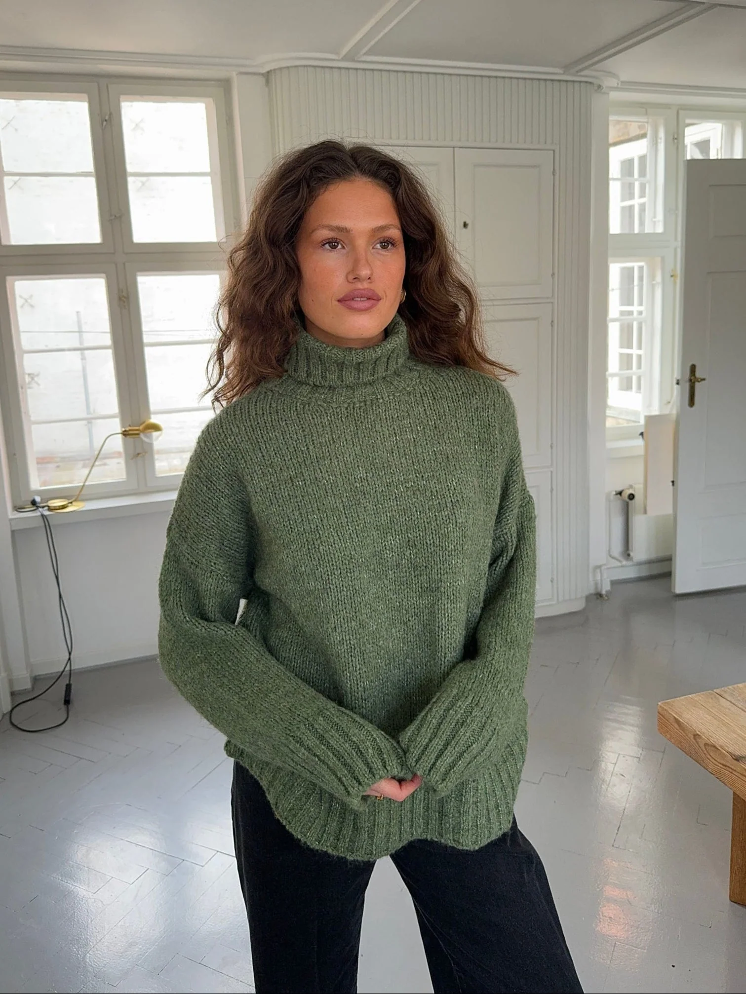 Valdamara oversized turtleneck - Green 11 Valdamara oversized turtleneck - Green