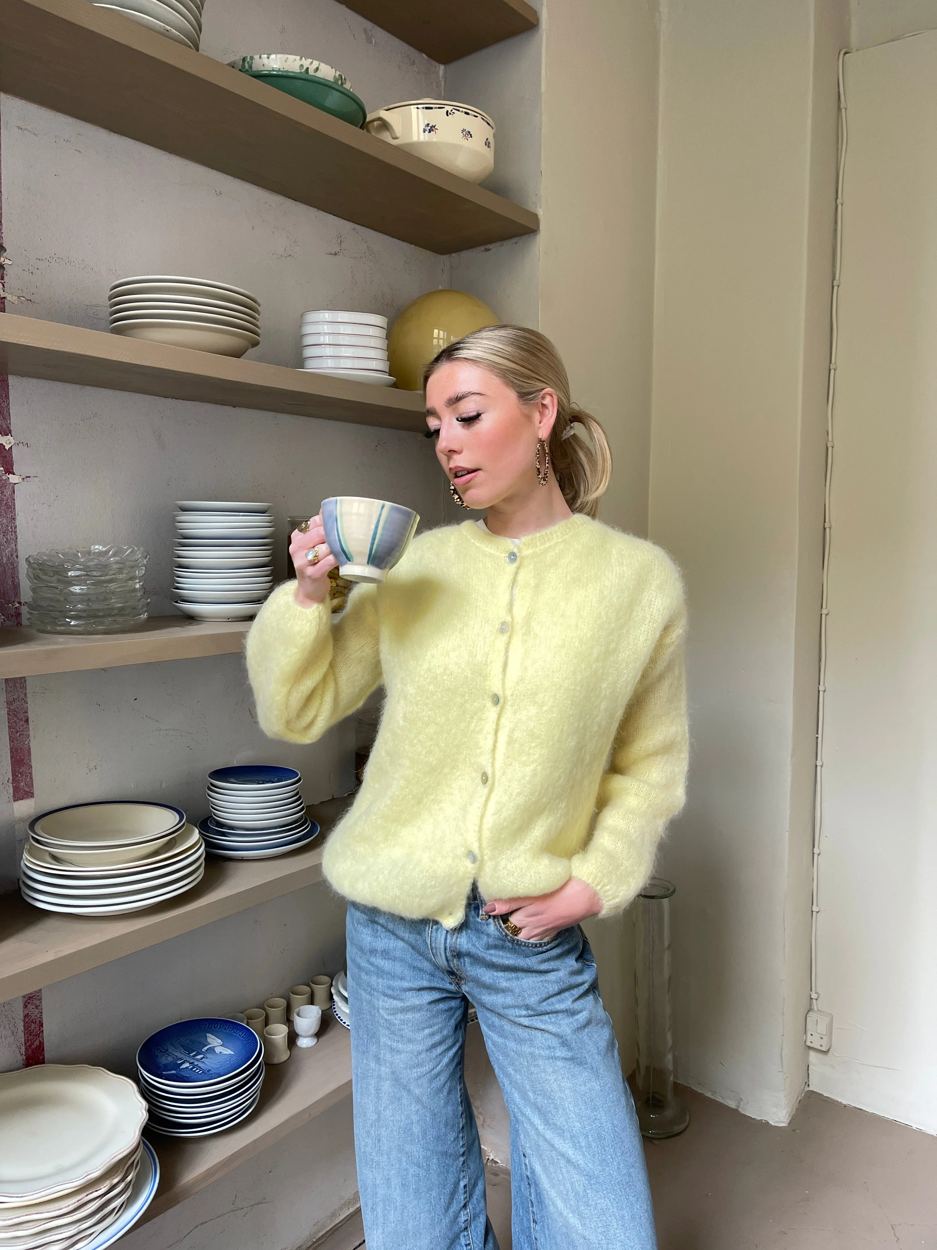 Jamilla mohair cardigan - Yellow 11 Jamilla mohair cardigan - Yellow