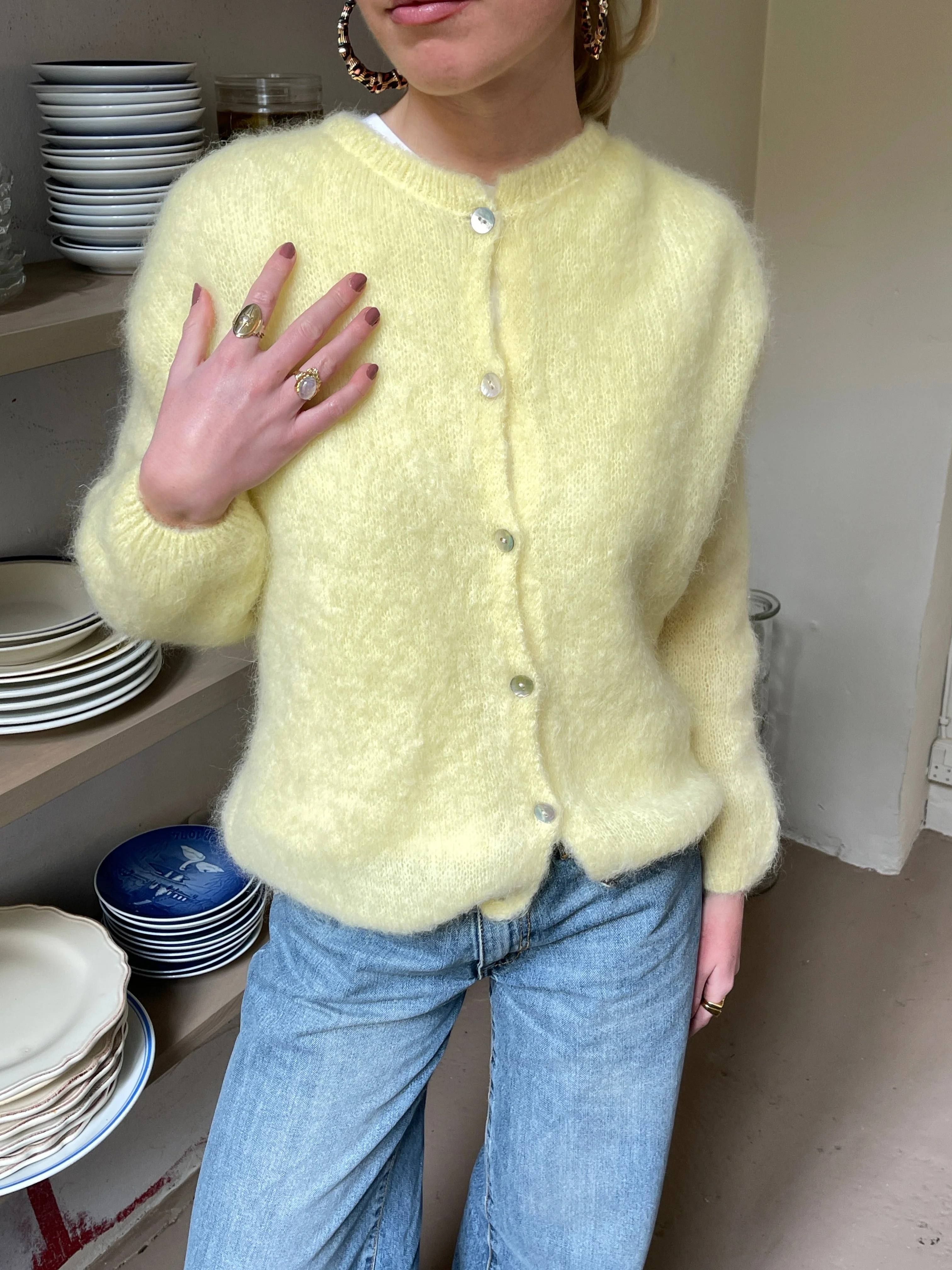 Jamilla mohair cardigan - Yellow 15 Jamilla mohair cardigan - Yellow