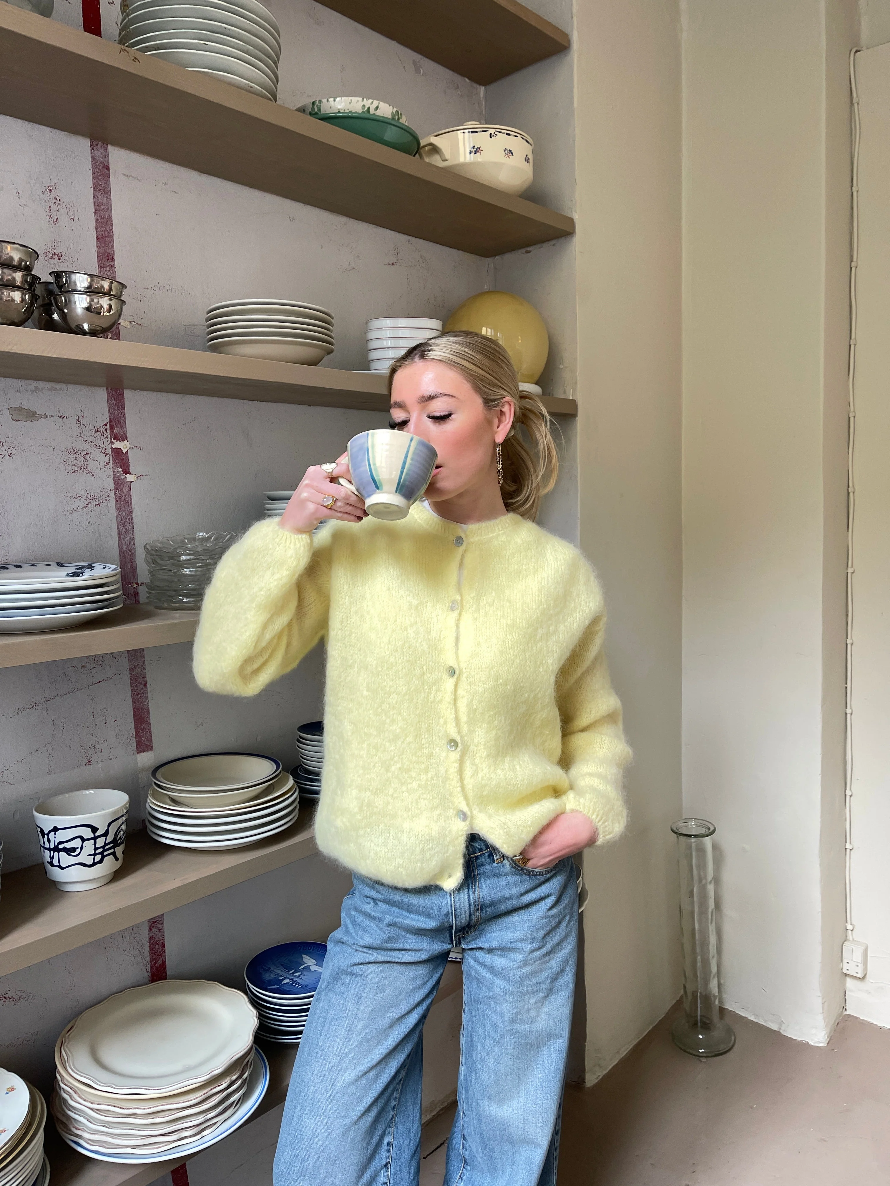 Jamilla mohair cardigan - Yellow 16 Jamilla mohair cardigan - Yellow