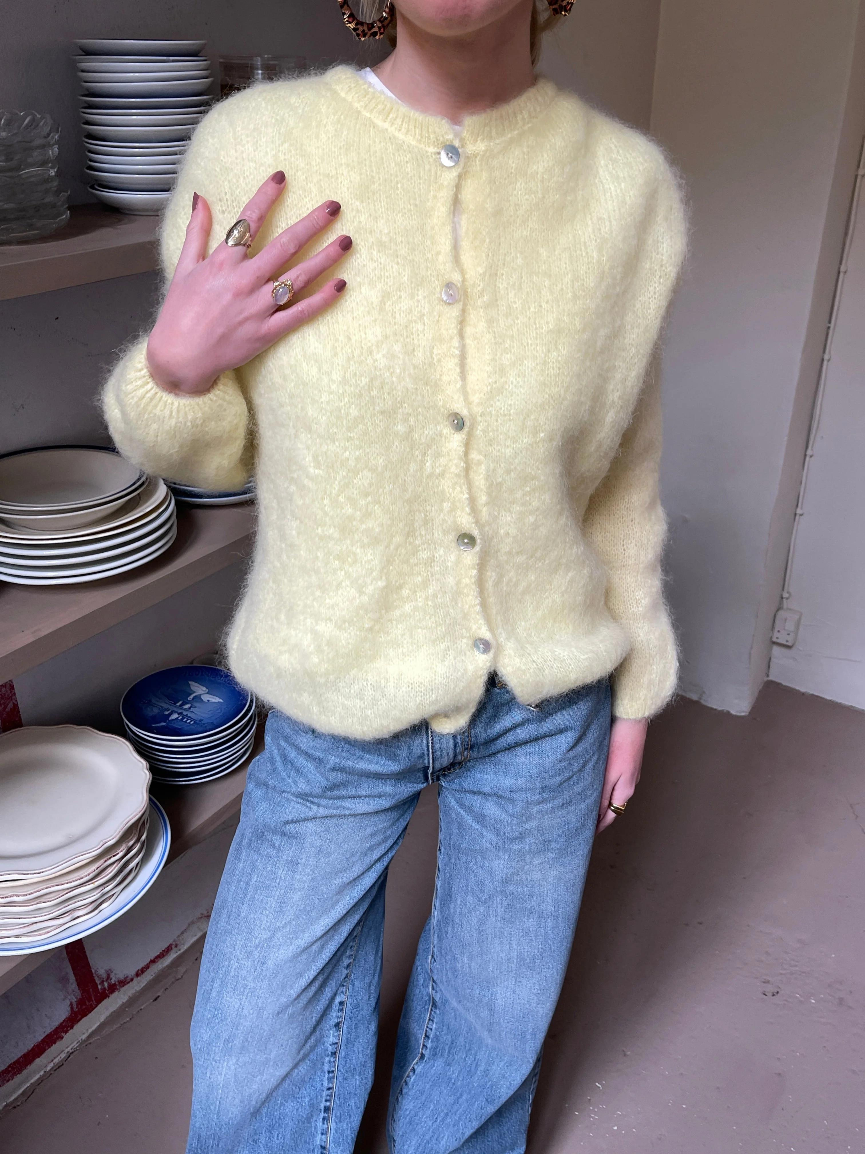 Jamilla mohair cardigan - Yellow 18 Jamilla mohair cardigan - Yellow