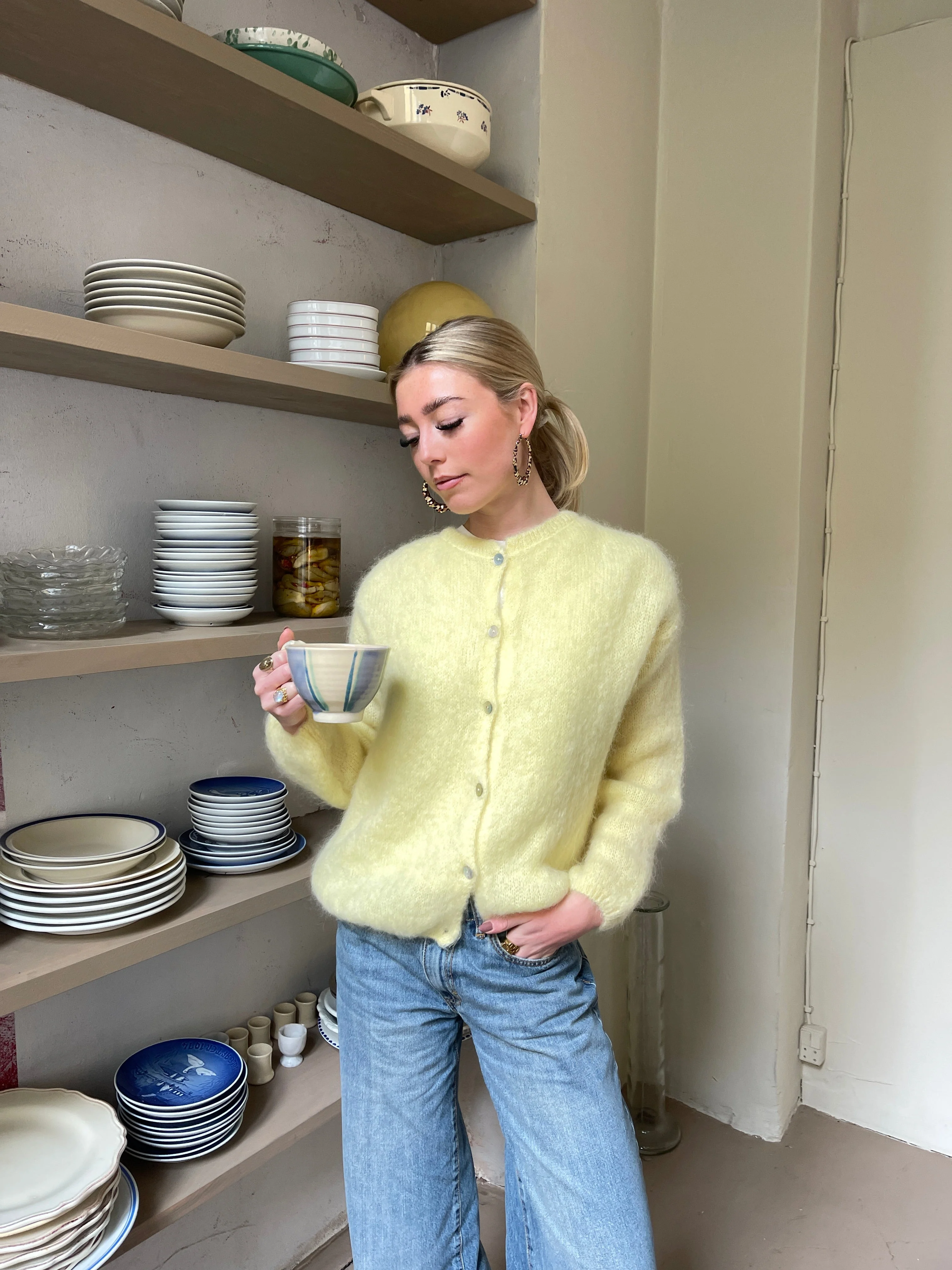 Jamilla mohair cardigan - Yellow 4 Jamilla mohair cardigan - Yellow
