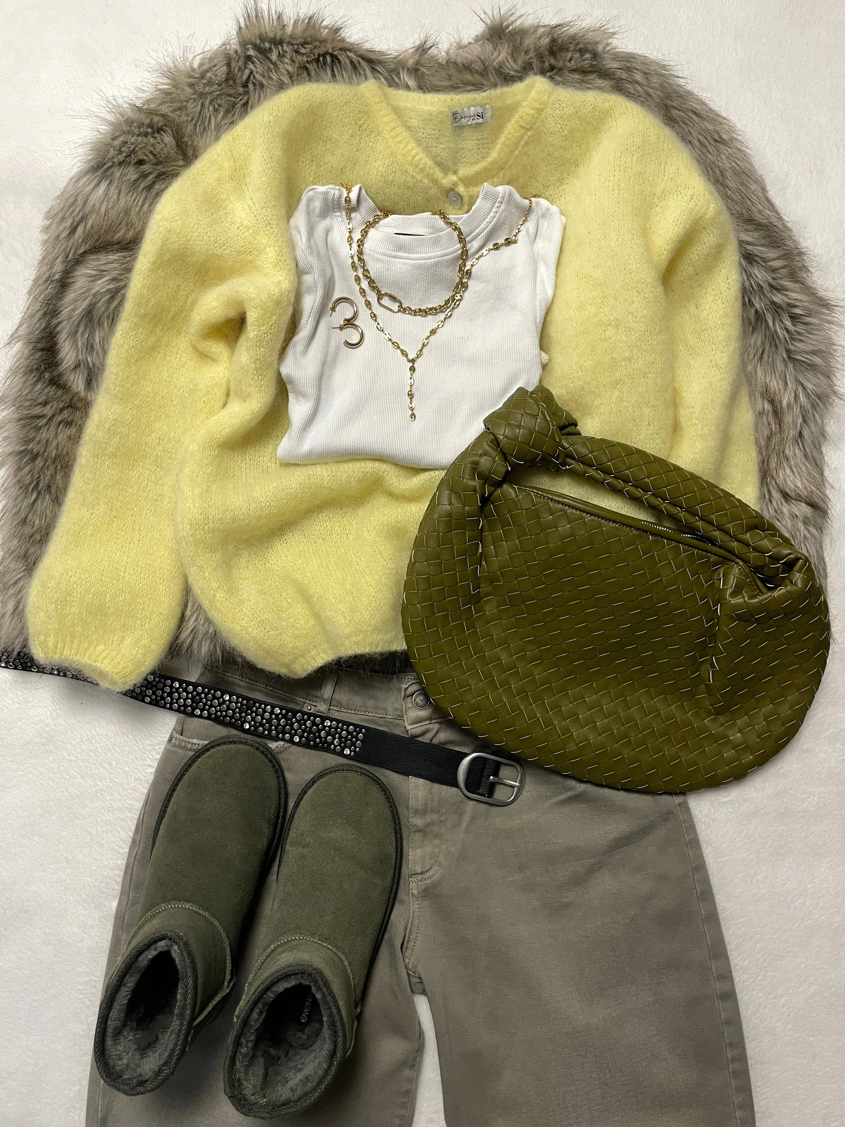 Jamilla mohair cardigan - Yellow 8 Jamilla mohair cardigan - Yellow