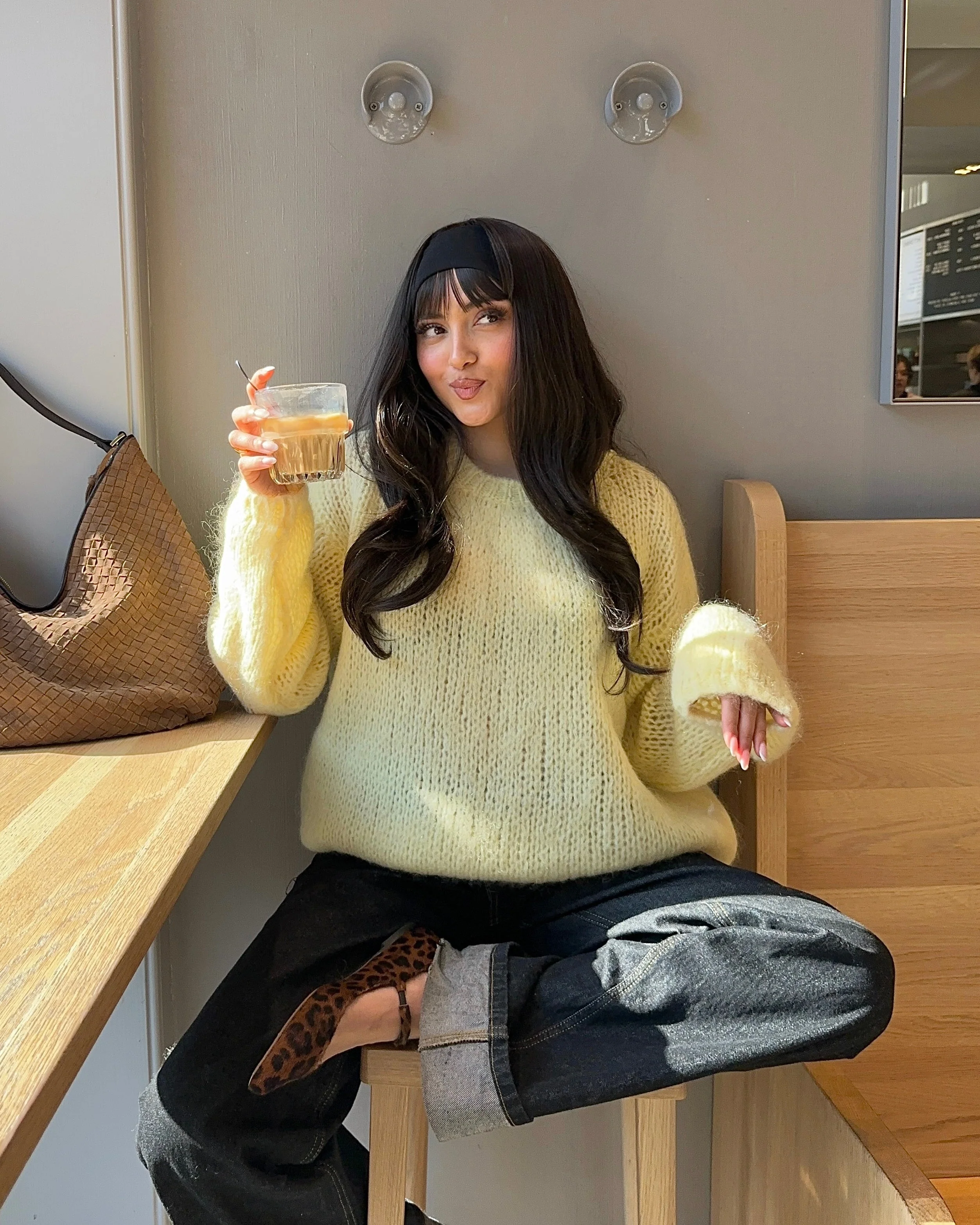 Genevieve oversized knit - Yellow 1 Genevieve oversized knit - Yellow