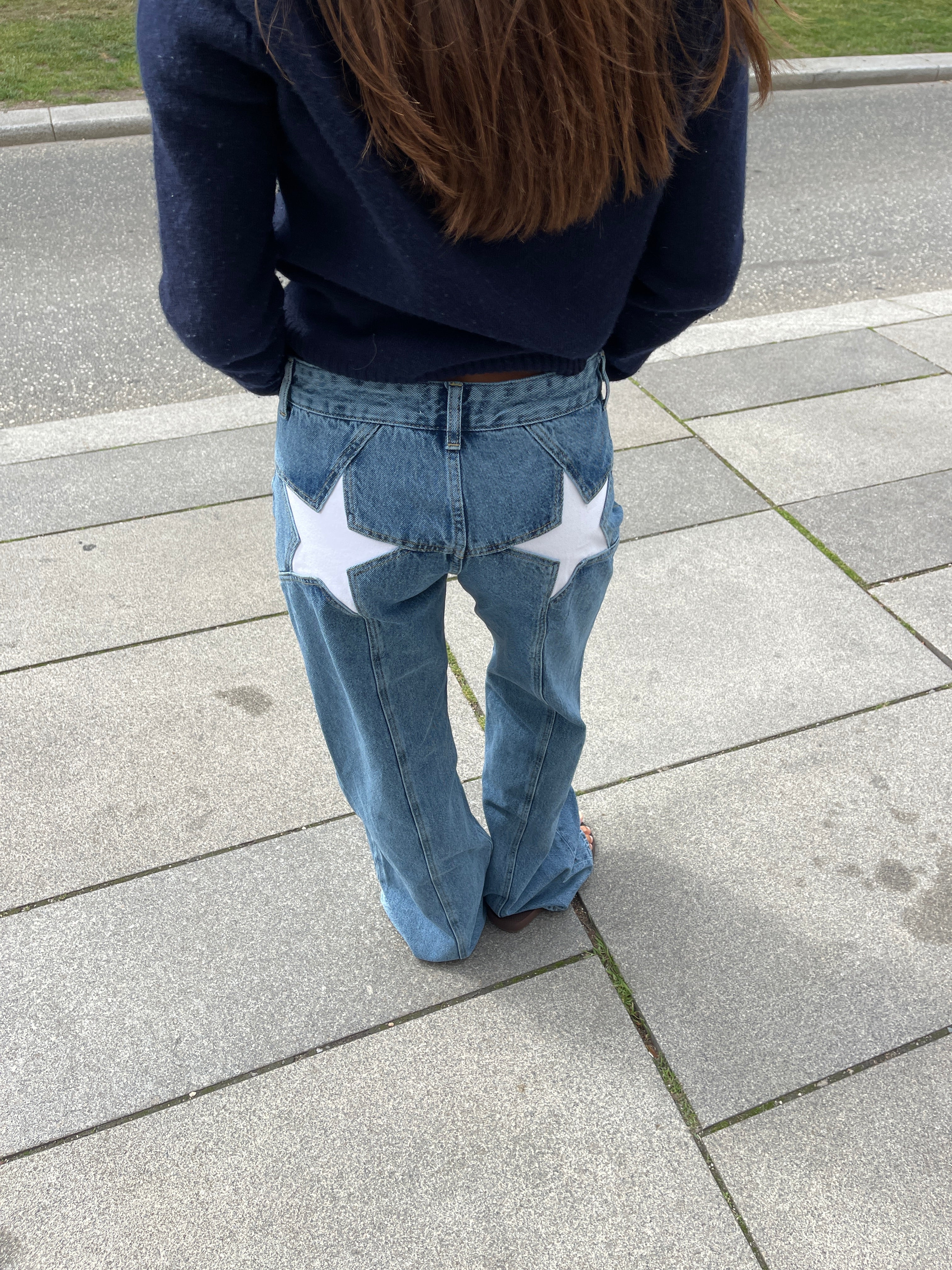 Star jeans with white stars - Light denim 2 Star jeans with white stars - Light denim