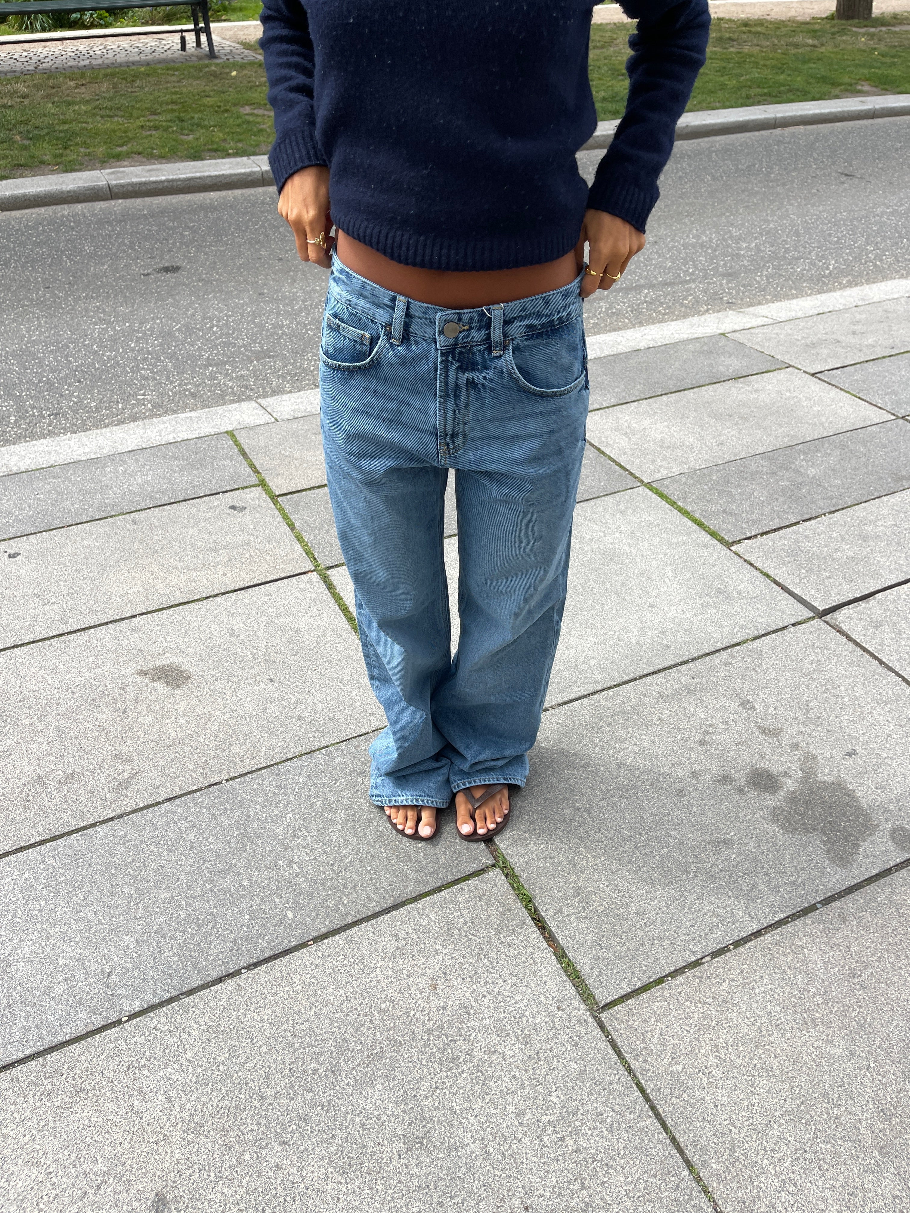 Star jeans with white stars - Light denim 3 Star jeans with white stars - Light denim