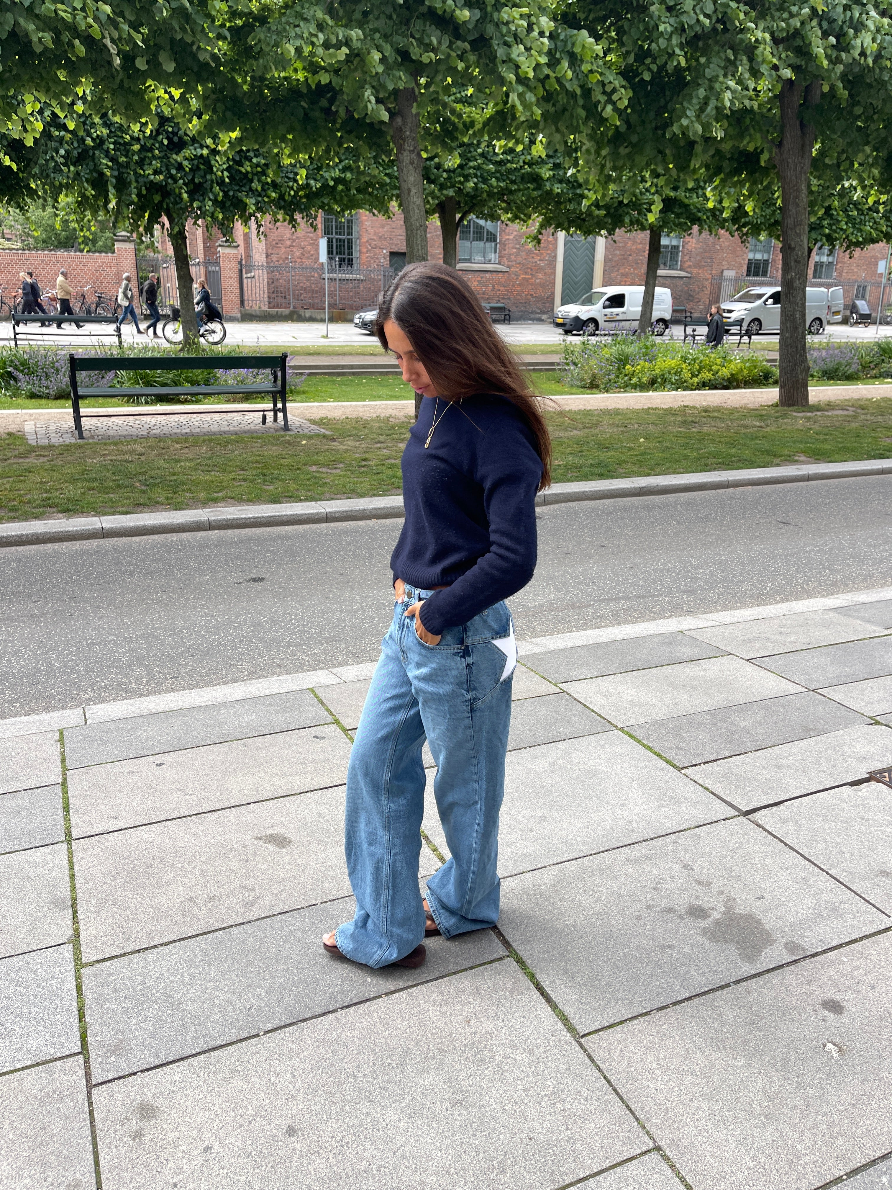 Star jeans with white stars - Light denim 4 Star jeans with white stars - Light denim