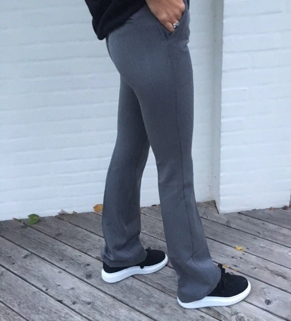 Flare pants with pockets - Grey 6 Flare pants with pockets - Grey
