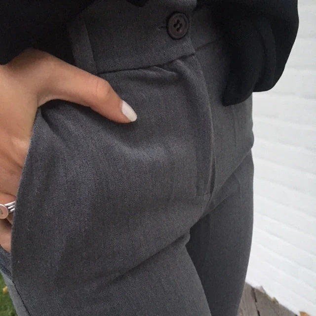 Flare pants with pockets - Grey 7 Flare pants with pockets - Grey