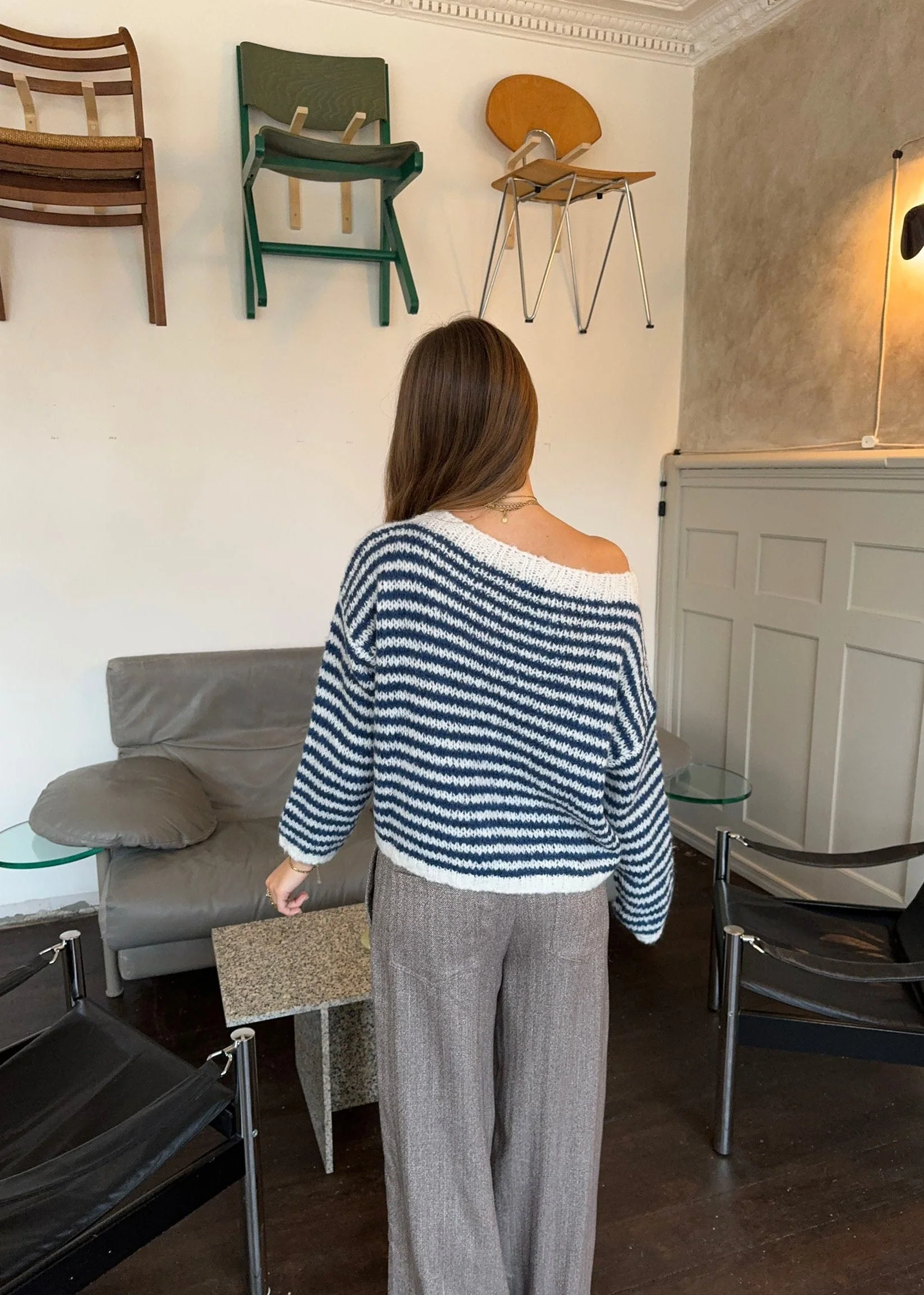 Odetta striped sweater - White/navy 8 Odetta striped sweater - White/navy