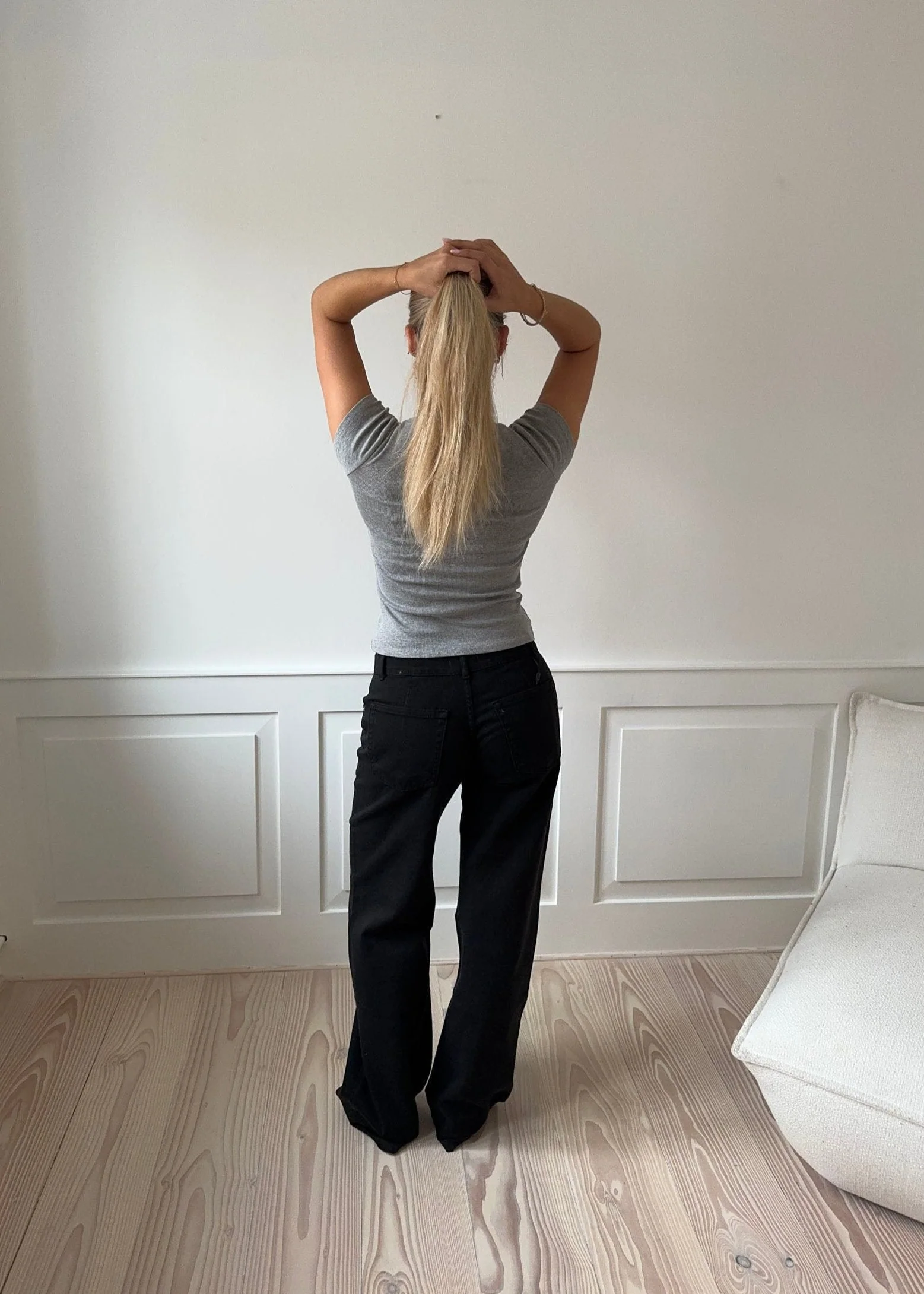 Tuva low waisted jeans - Black 5 Tuva low waisted jeans - Black