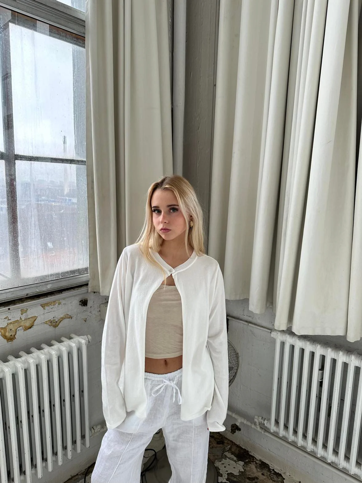 Xenia cardigan - Off-white 3 Xenia cardigan - Off-white