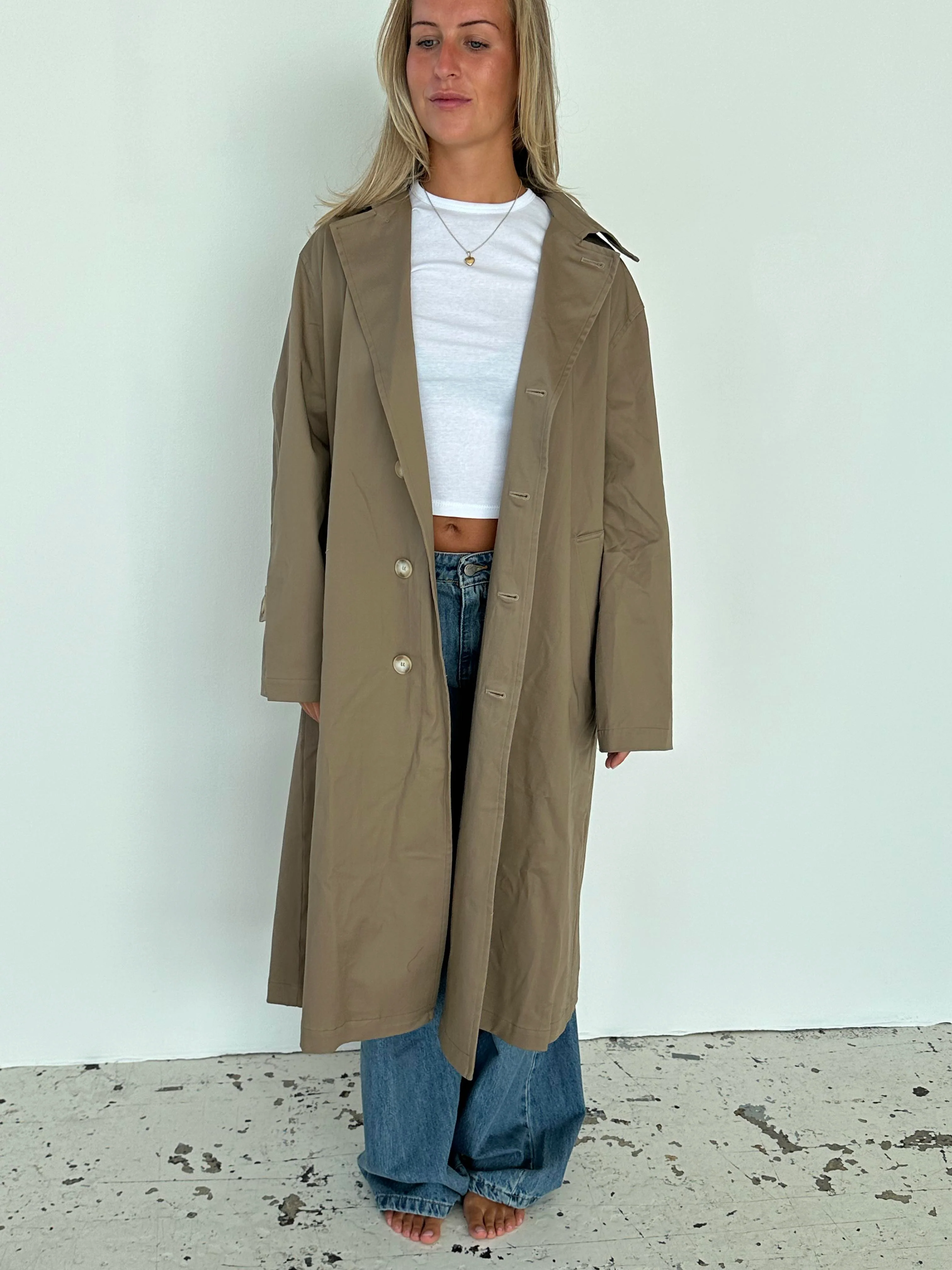 Josefine oversized trenchcoat - Dark beige 5 Josefine oversized trenchcoat - Dark beige