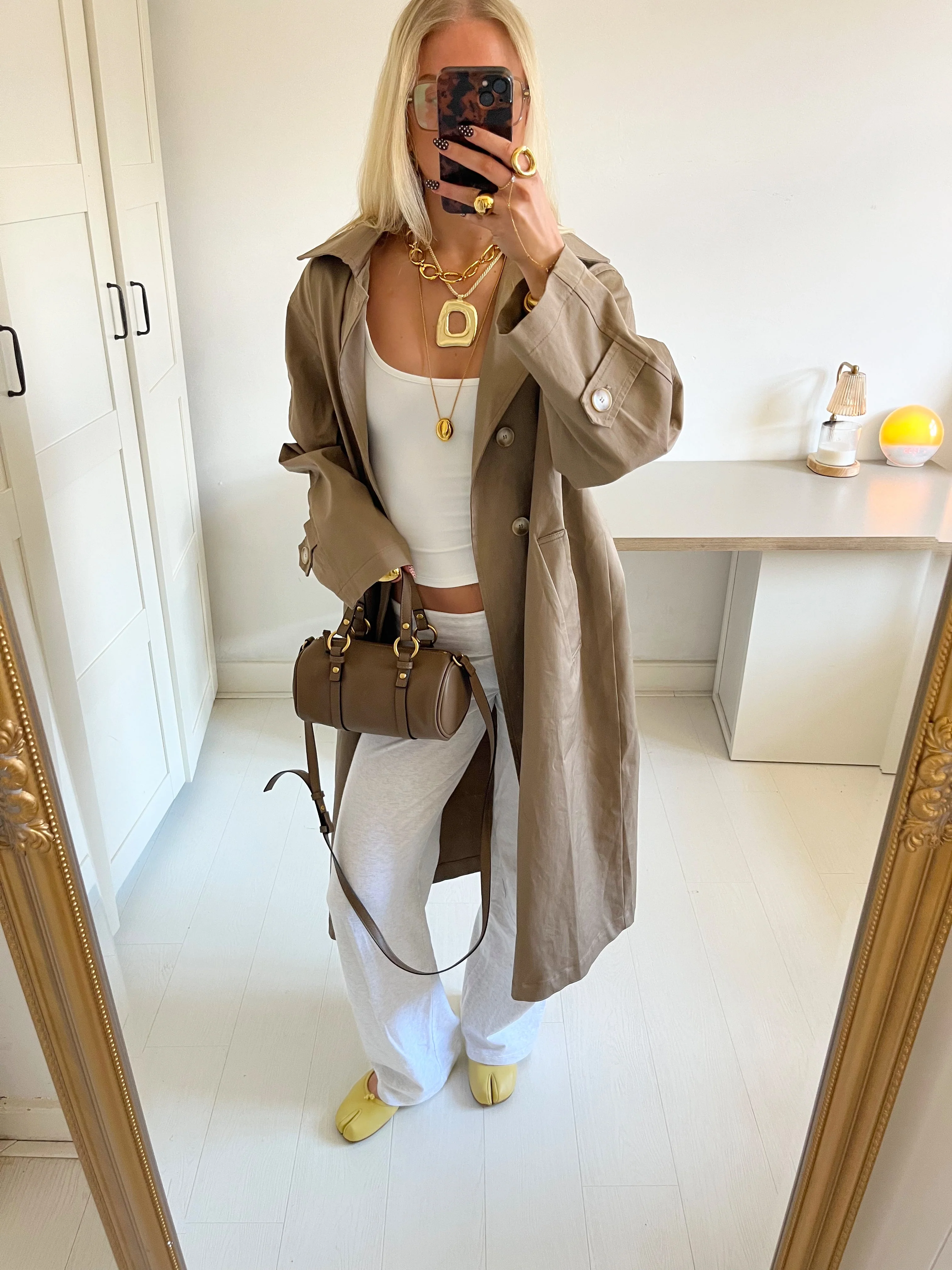 Josefine oversized trenchcoat - Dark beige 6 Josefine oversized trenchcoat - Dark beige