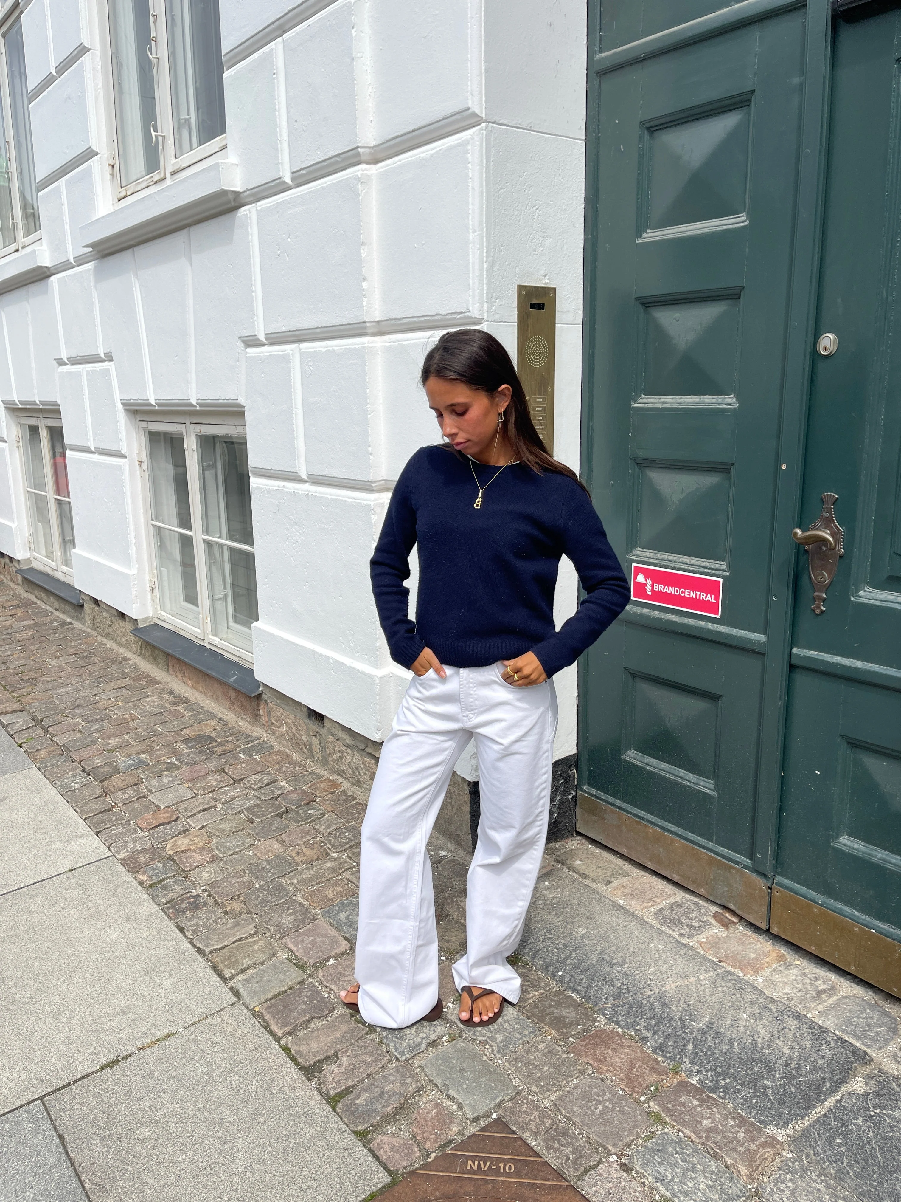 Star jeans with brown stars - White 3 Star jeans with brown stars - White
