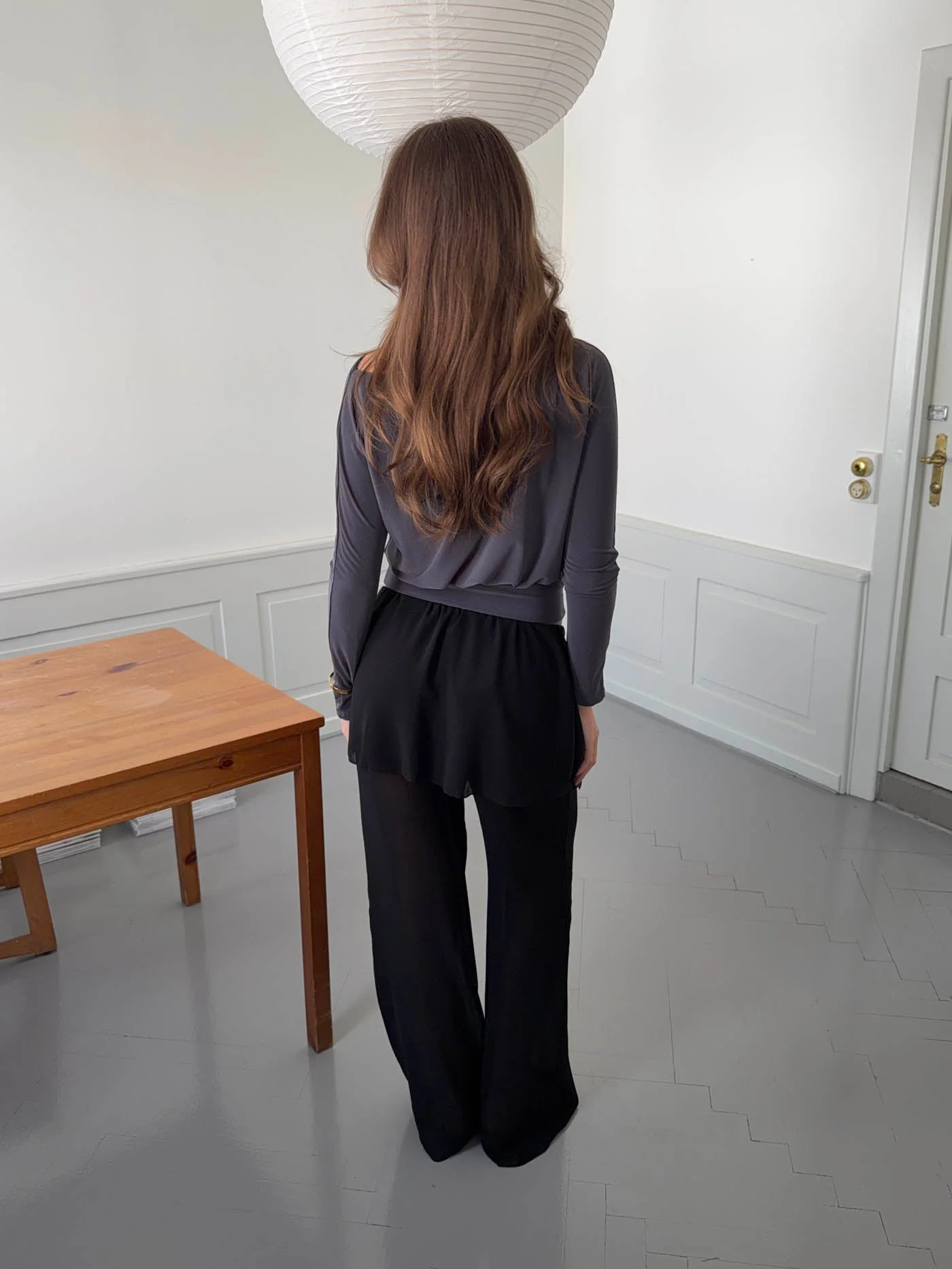 Nadina pants with skirt - Black 3 Nadina pants with skirt - Black
